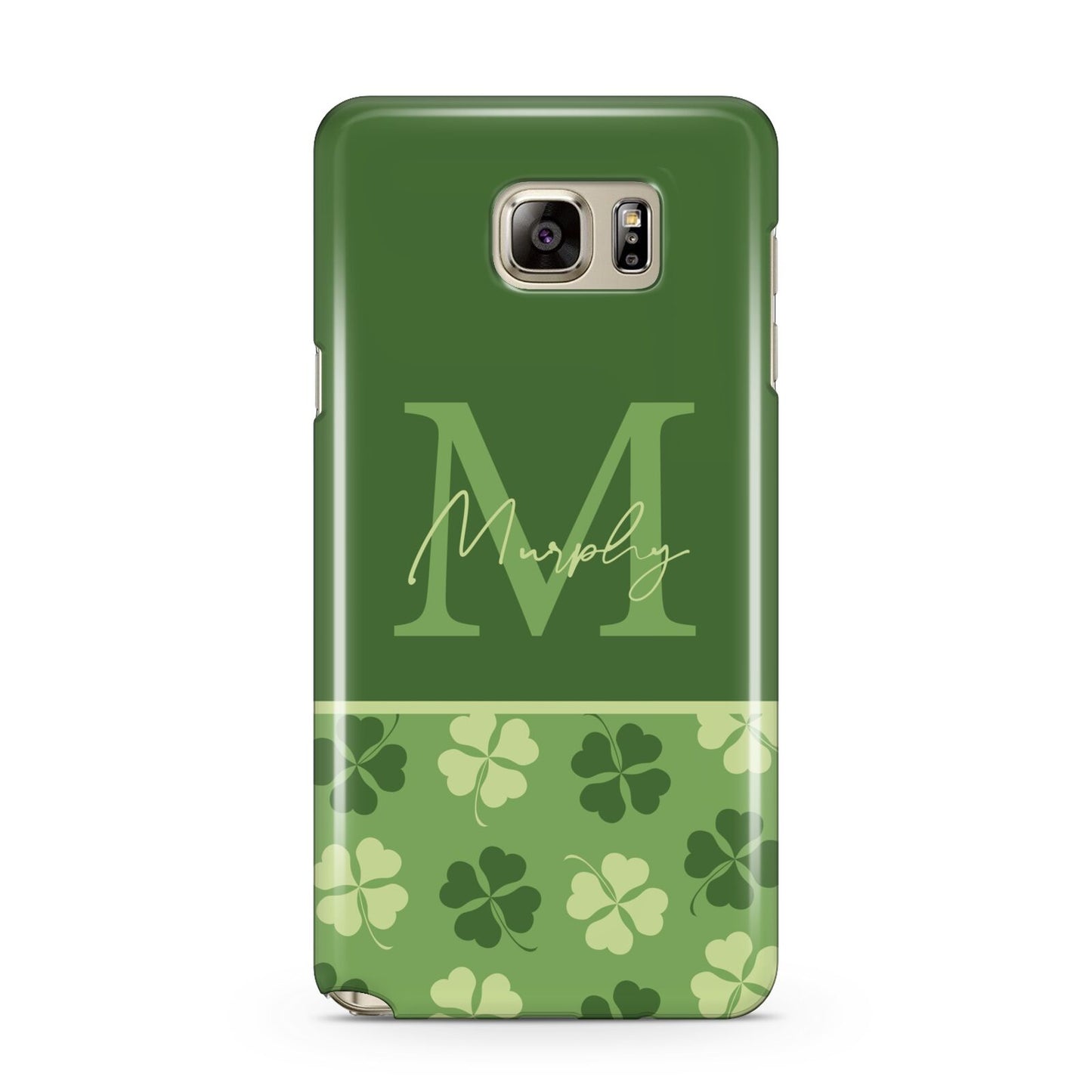 Personalised St Patricks Day Monogram Samsung Galaxy Note 5 Case