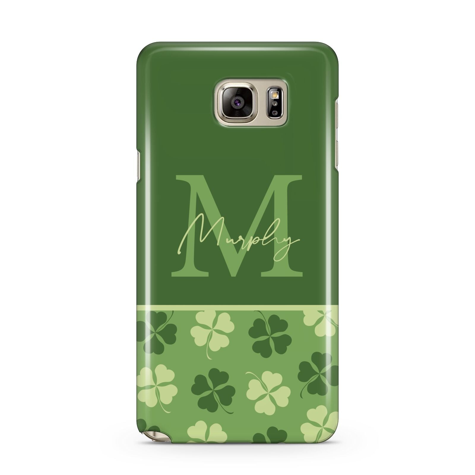 Personalised St Patricks Day Monogram Samsung Galaxy Note 5 Case