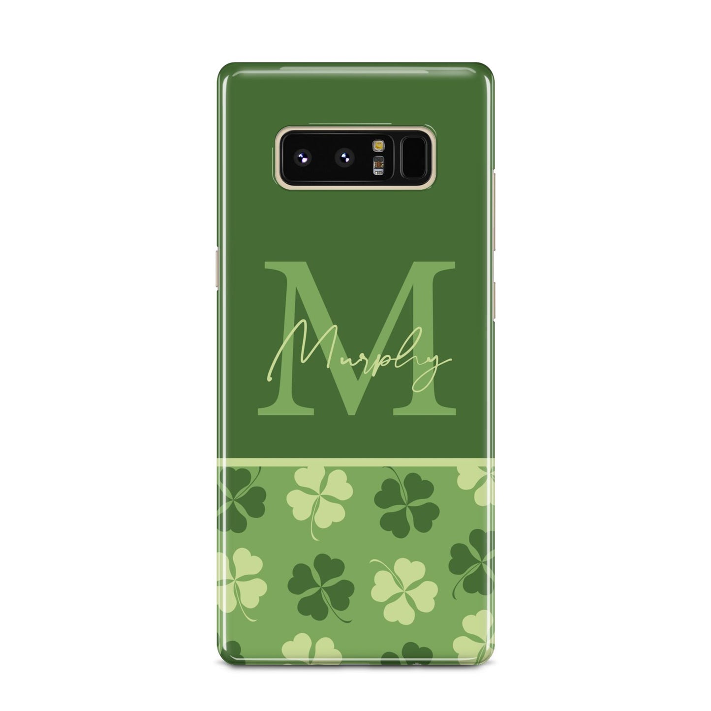 Personalised St Patricks Day Monogram Samsung Galaxy Note 8 Case