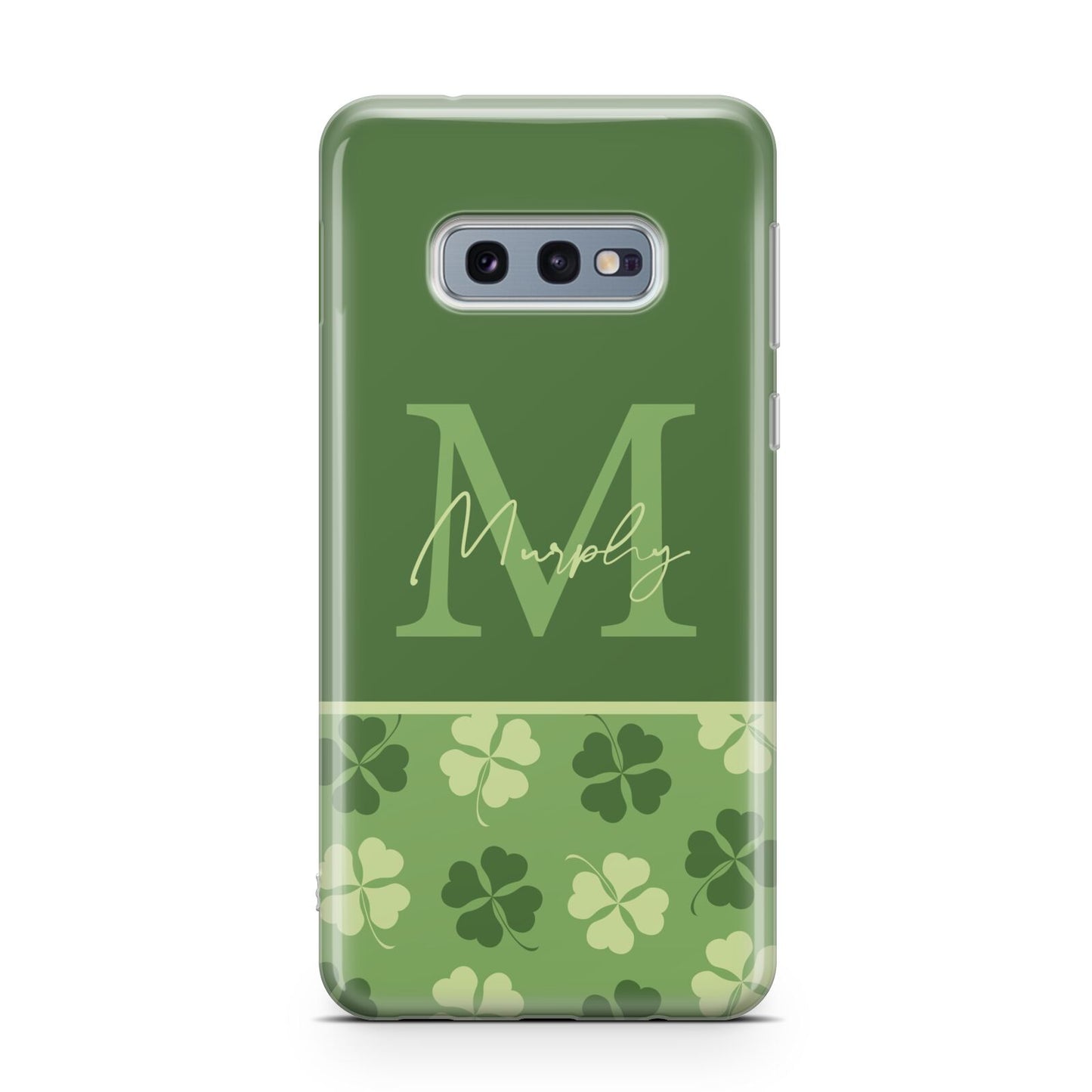 Personalised St Patricks Day Monogram Samsung Galaxy S10E Case