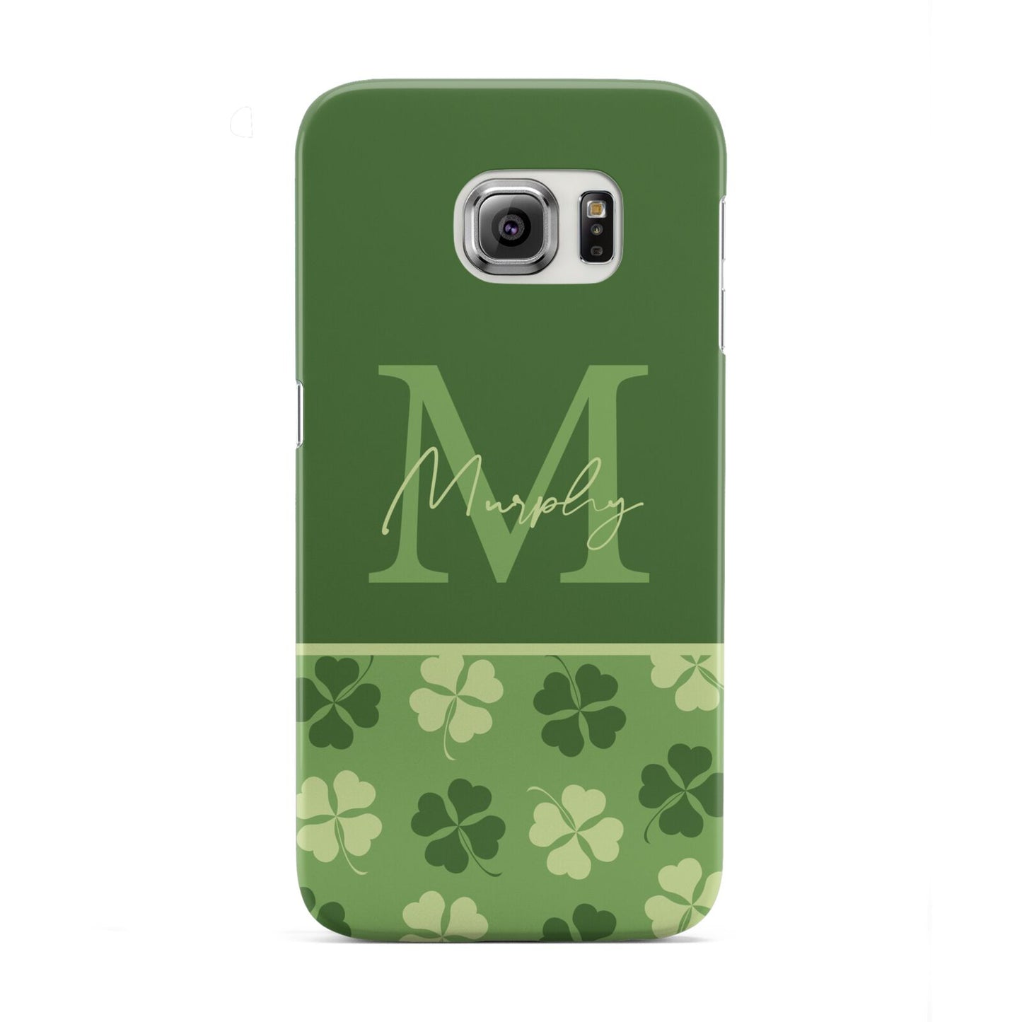 Personalised St Patricks Day Monogram Samsung Galaxy S6 Edge Case