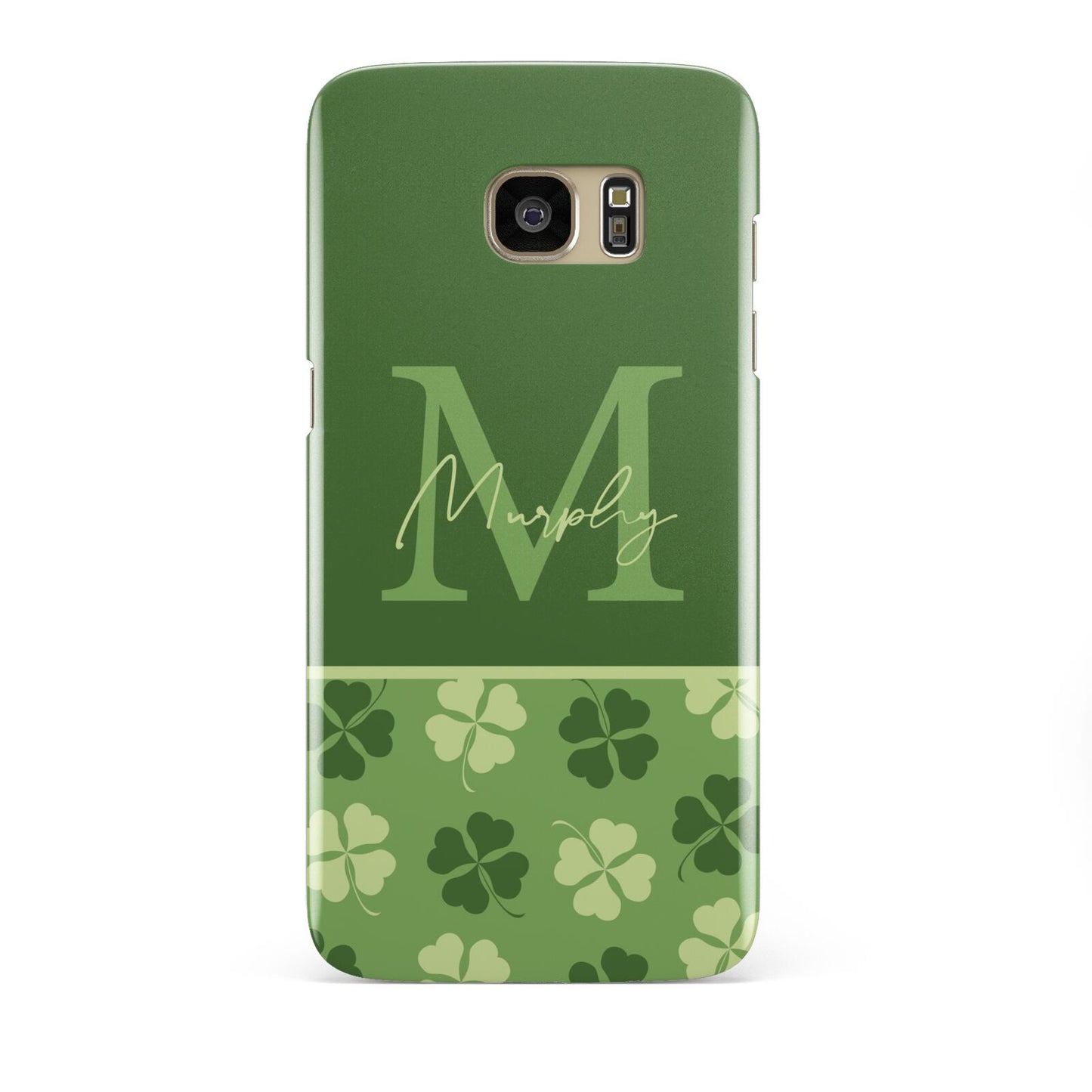 Personalised St Patricks Day Monogram Samsung Galaxy S7 Edge Case