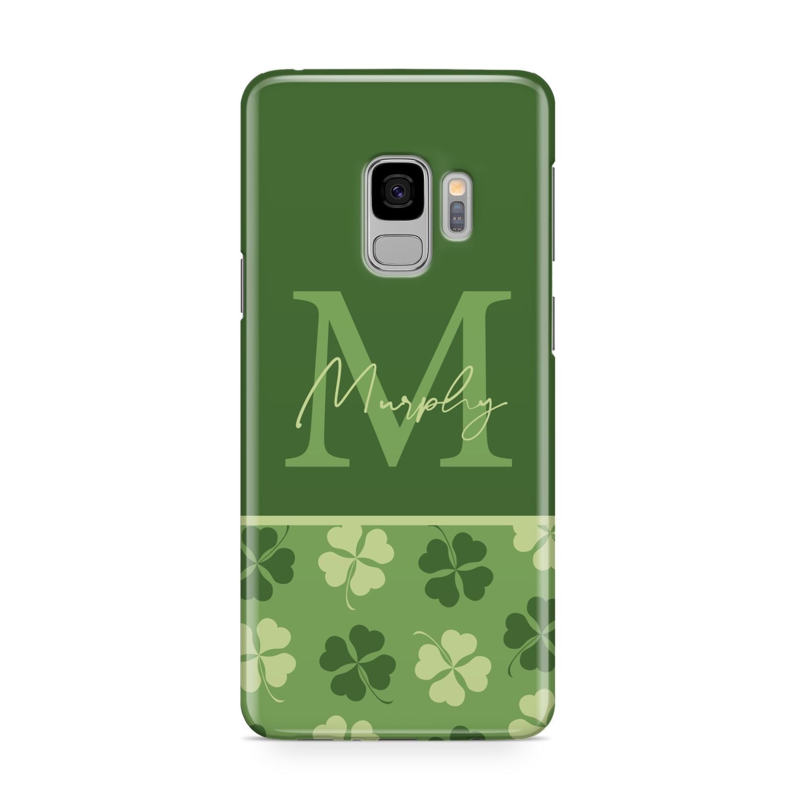 Personalised St Patricks Day Monogram Samsung Galaxy S9 Case