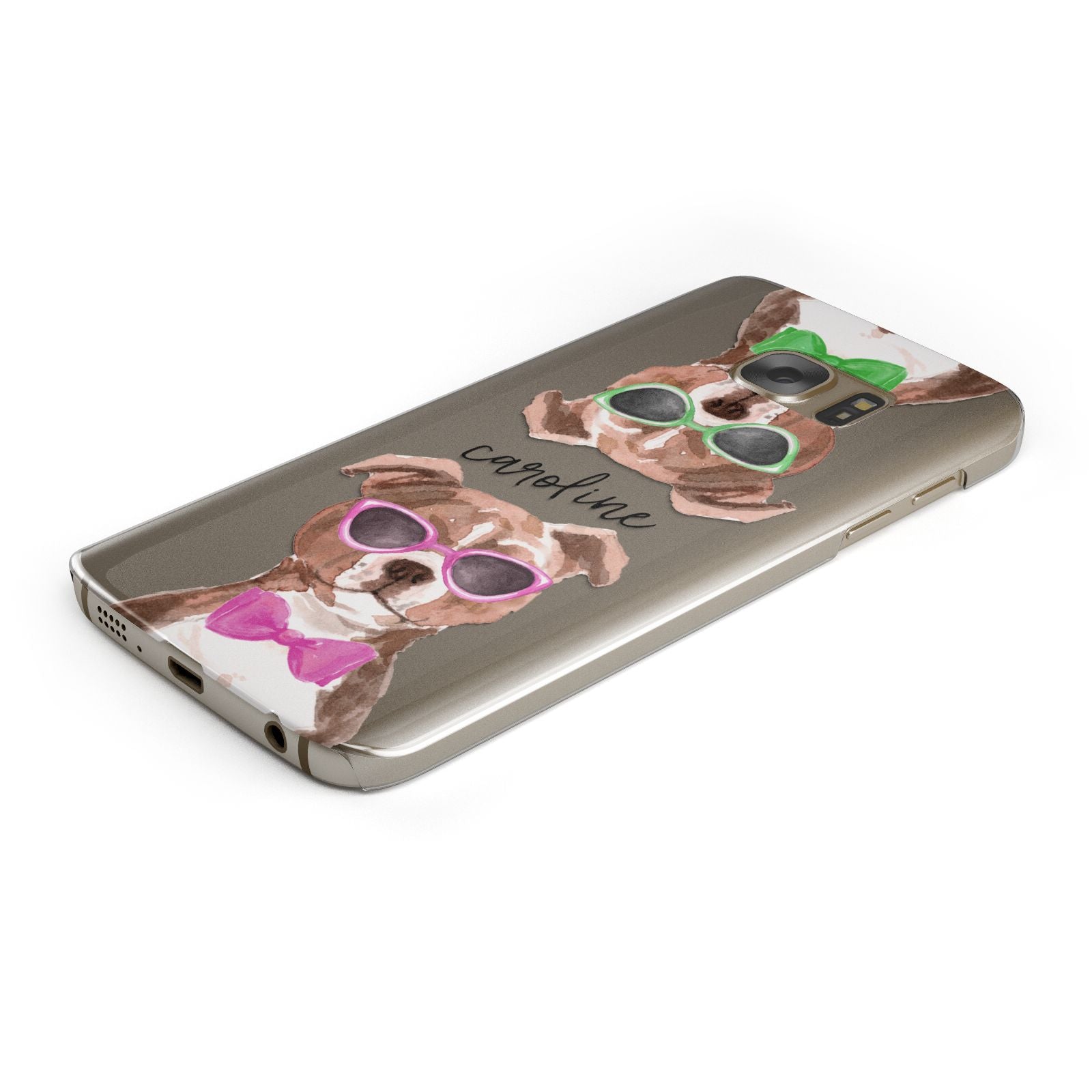 Personalised Staffordshire Bull Terrier Samsung Galaxy Case Bottom Cutout