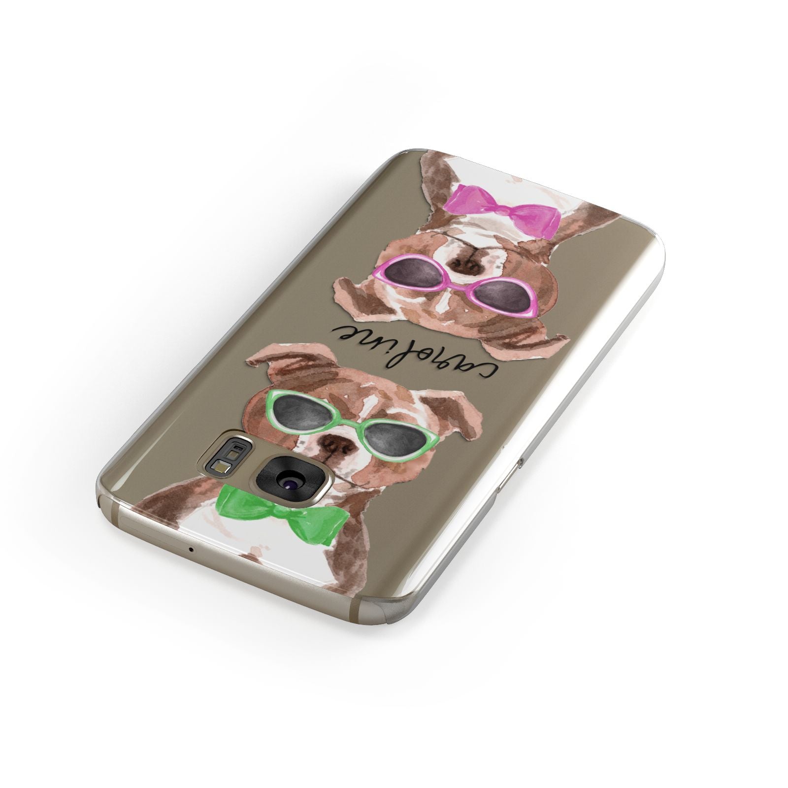 Personalised Staffordshire Bull Terrier Samsung Galaxy Case Front Close Up