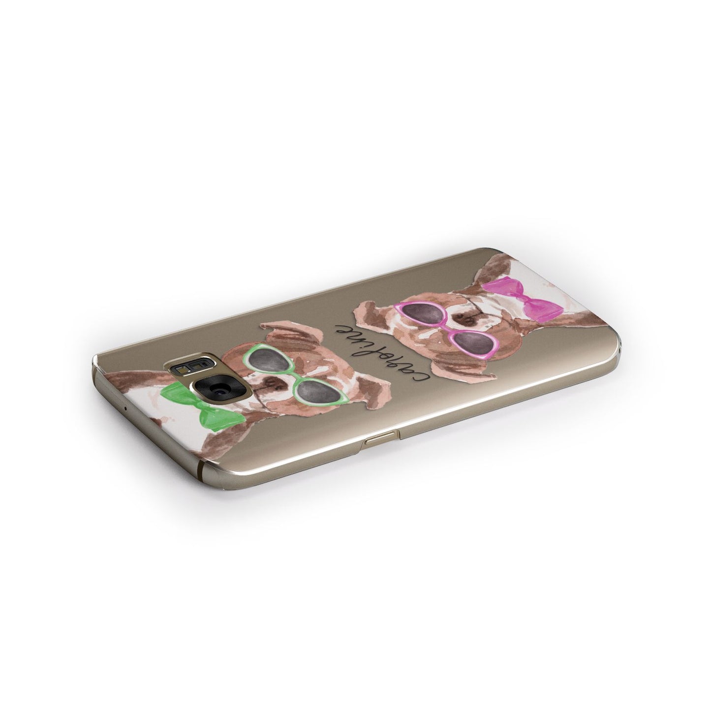 Personalised Staffordshire Bull Terrier Samsung Galaxy Case Side Close Up