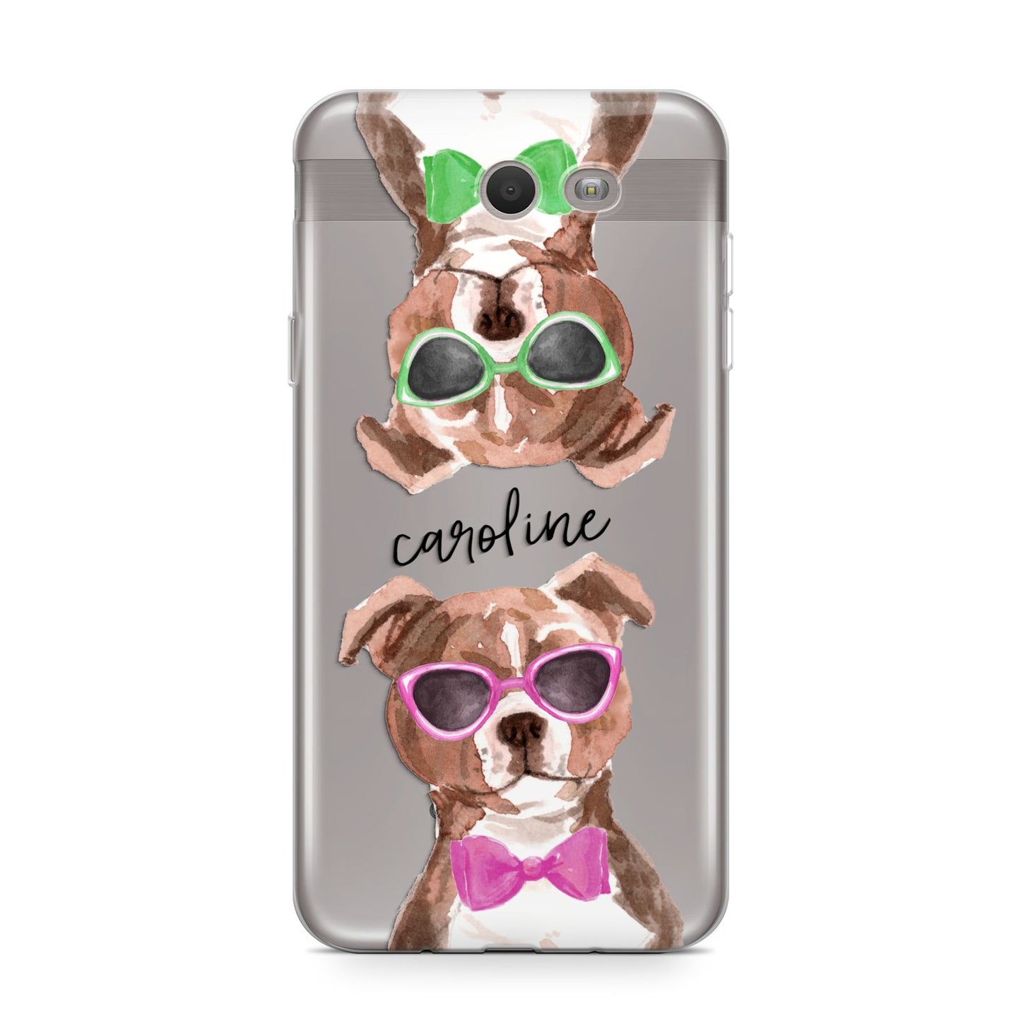 Personalised Staffordshire Bull Terrier Samsung Galaxy J7 2017 Case