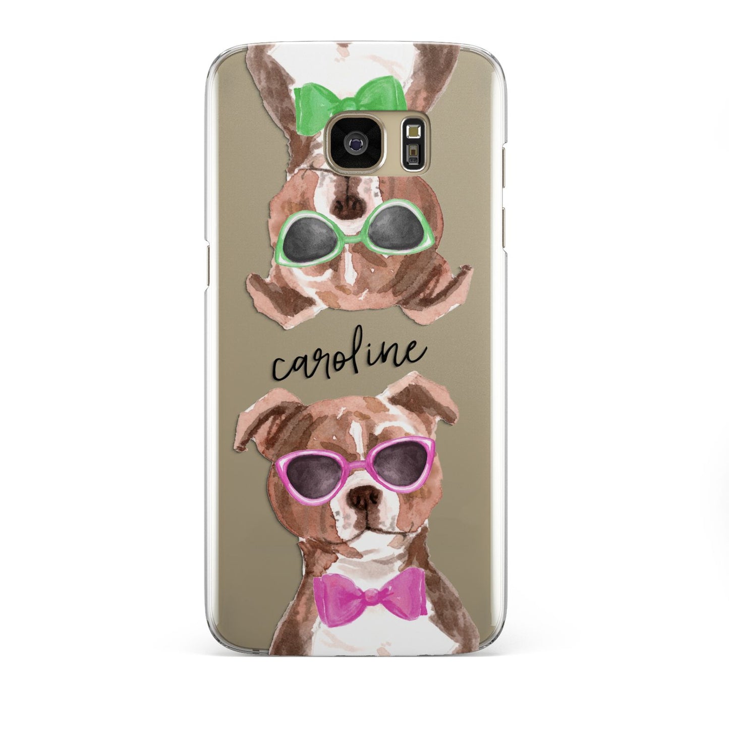 Personalised Staffordshire Bull Terrier Samsung Galaxy S7 Edge Case