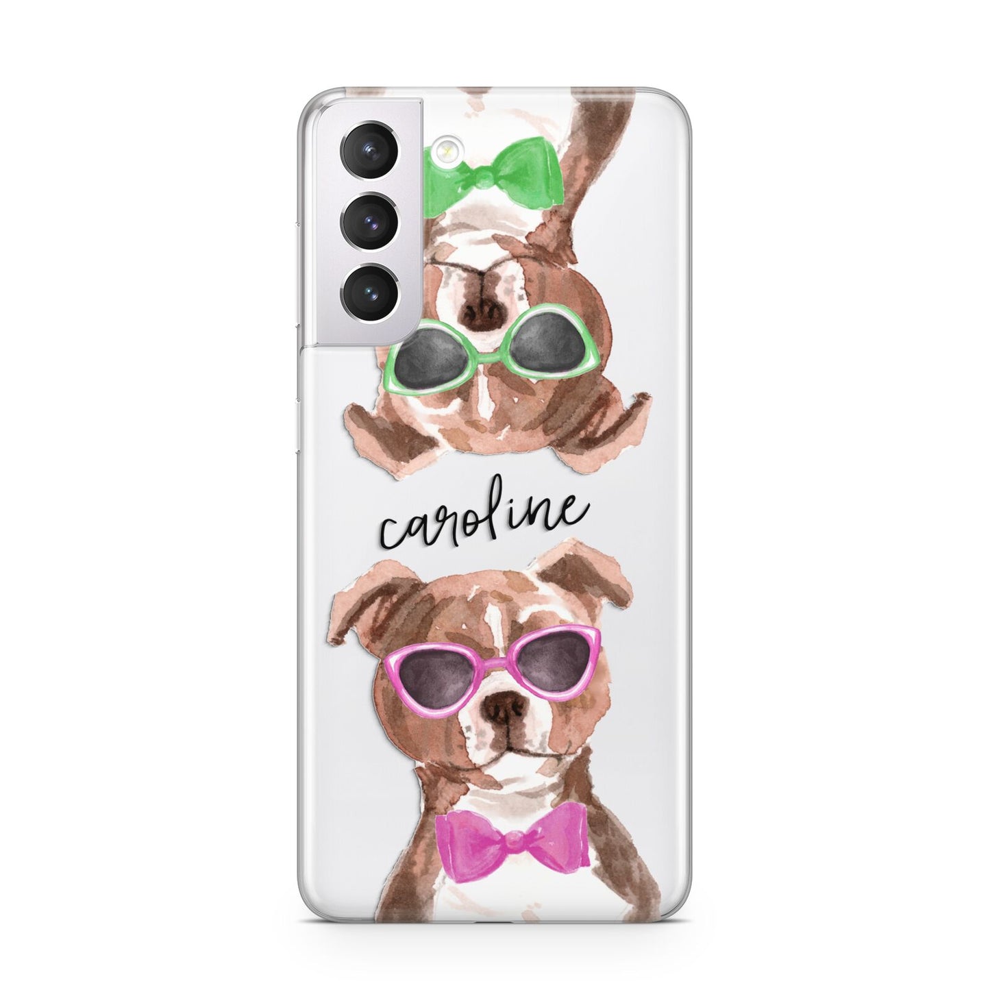 Personalised Staffordshire Bull Terrier Samsung S21 Case