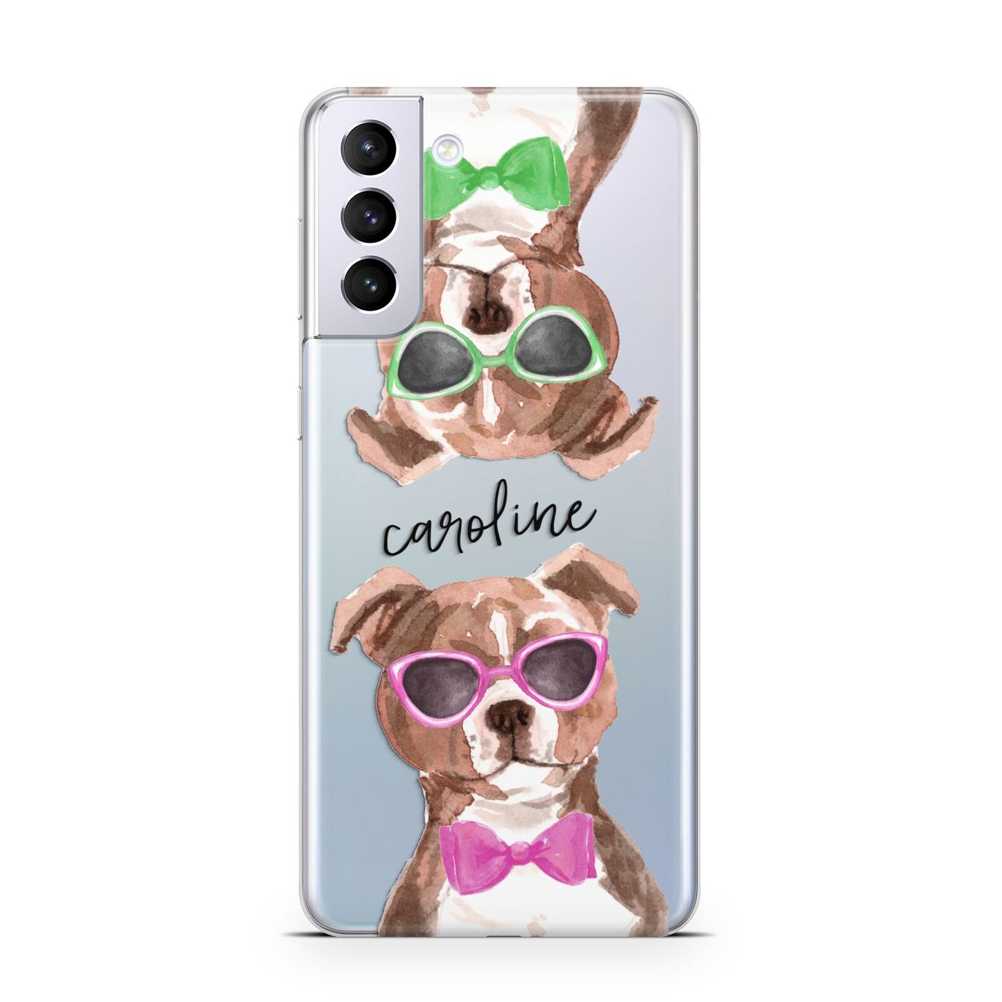 Personalised Staffordshire Bull Terrier Samsung S21 Plus Case