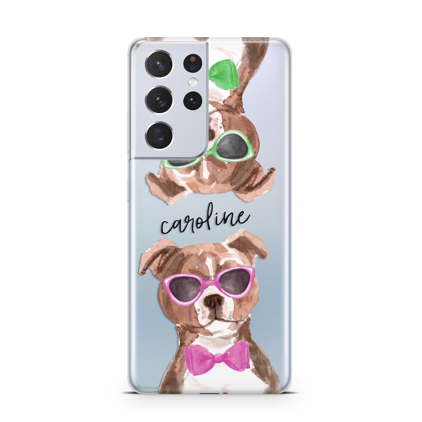 Personalised Staffordshire Bull Terrier Samsung S21 Ultra Case