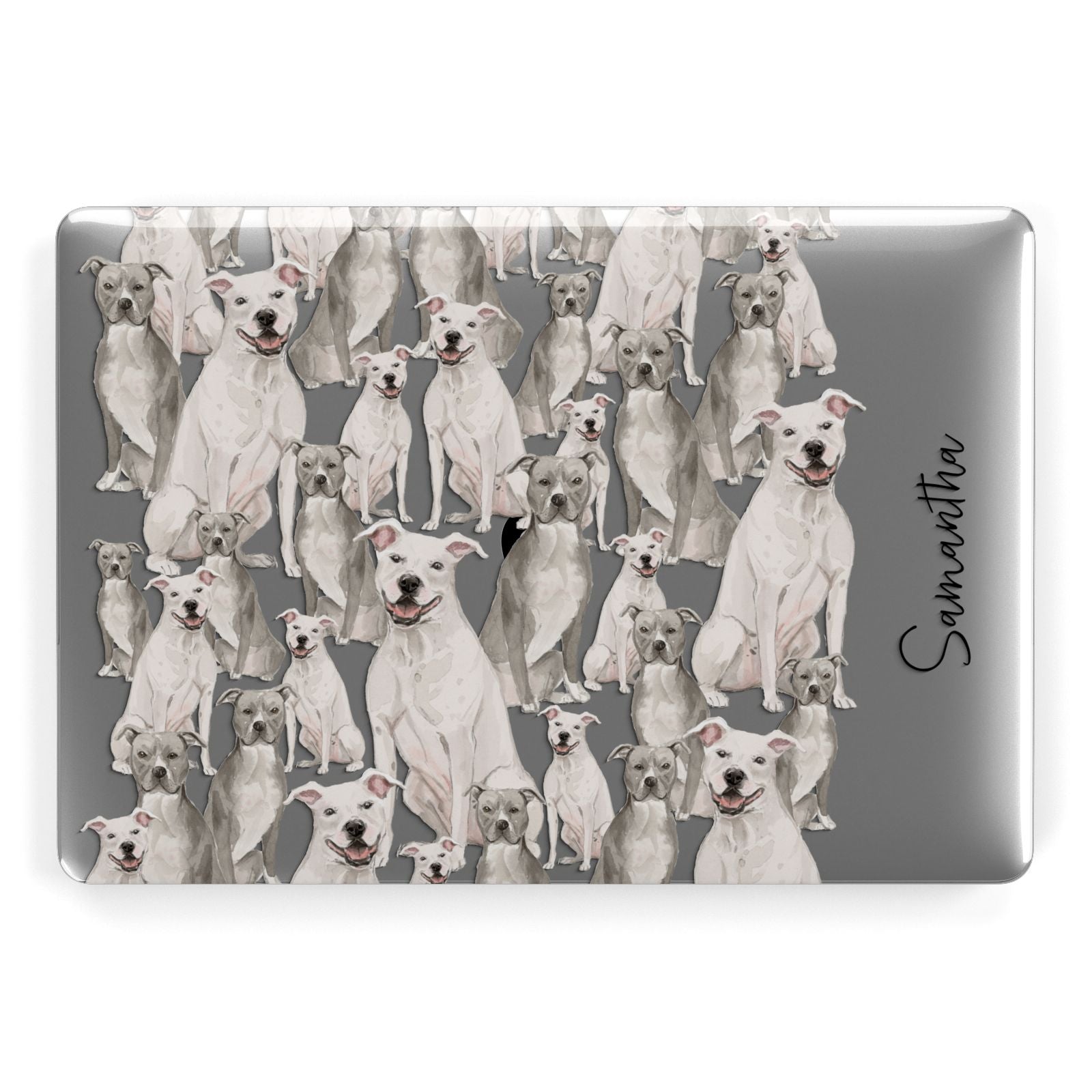 Personalised Staffordshire Dog Apple MacBook Case