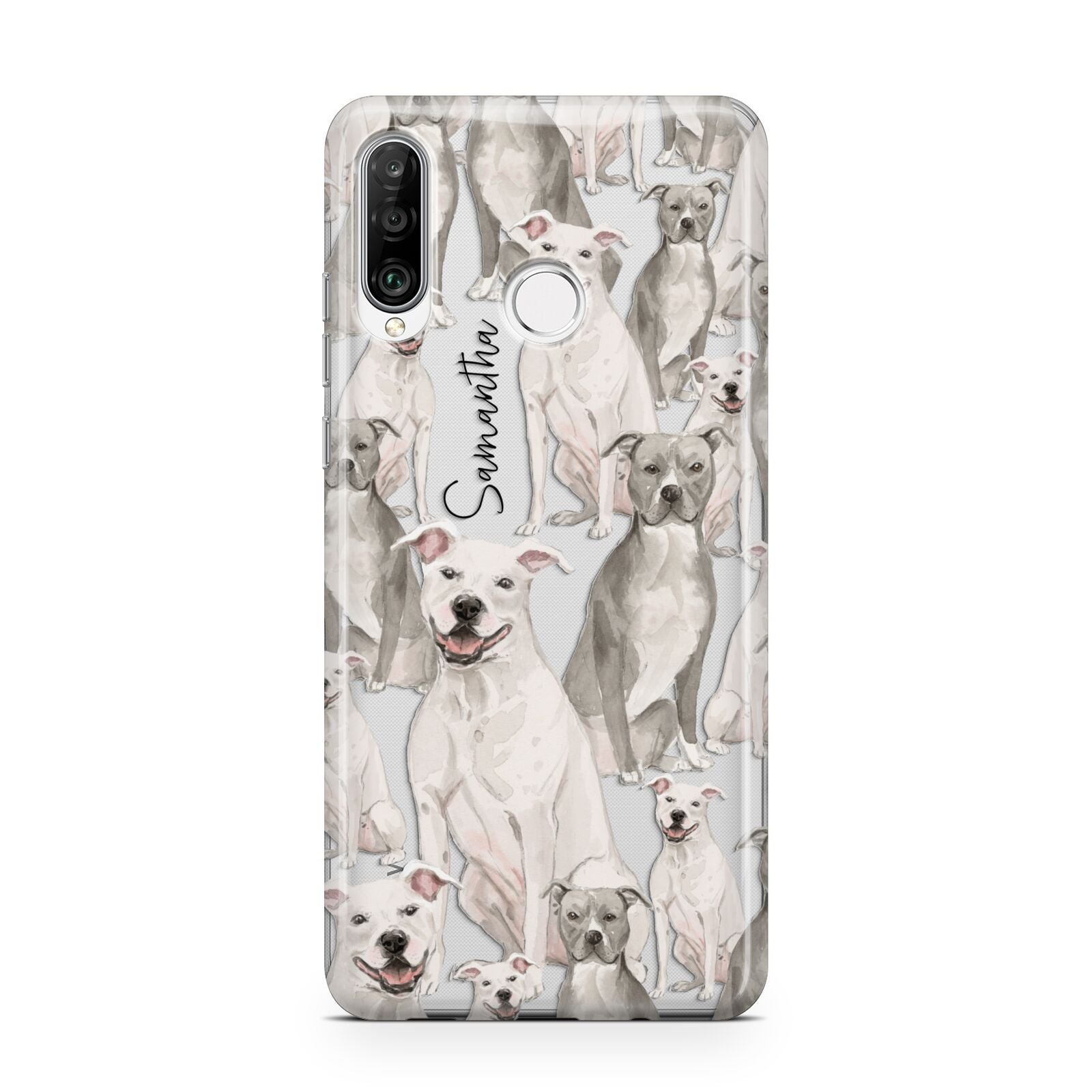 Personalised Staffordshire Dog Huawei P30 Lite Phone Case