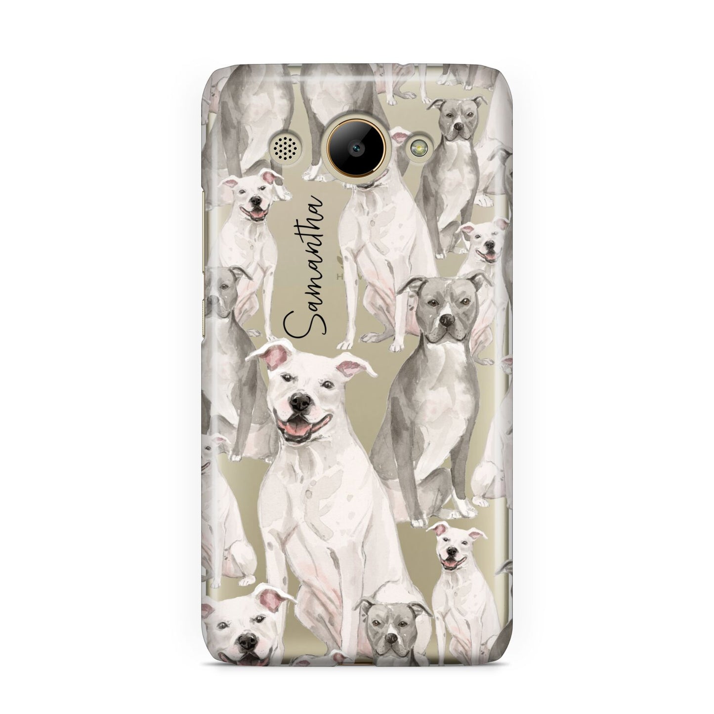 Personalised Staffordshire Dog Huawei Y3 2017