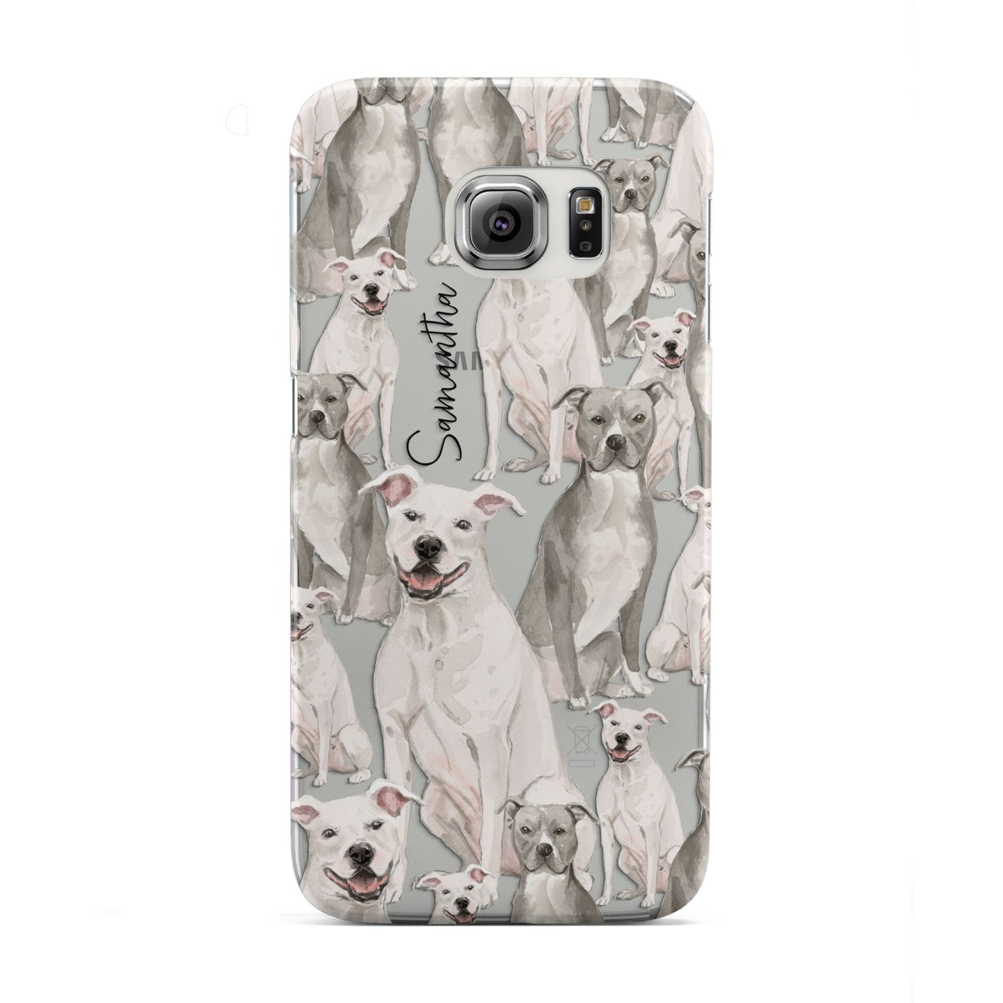 Personalised Staffordshire Dog Samsung Galaxy S6 Edge Case