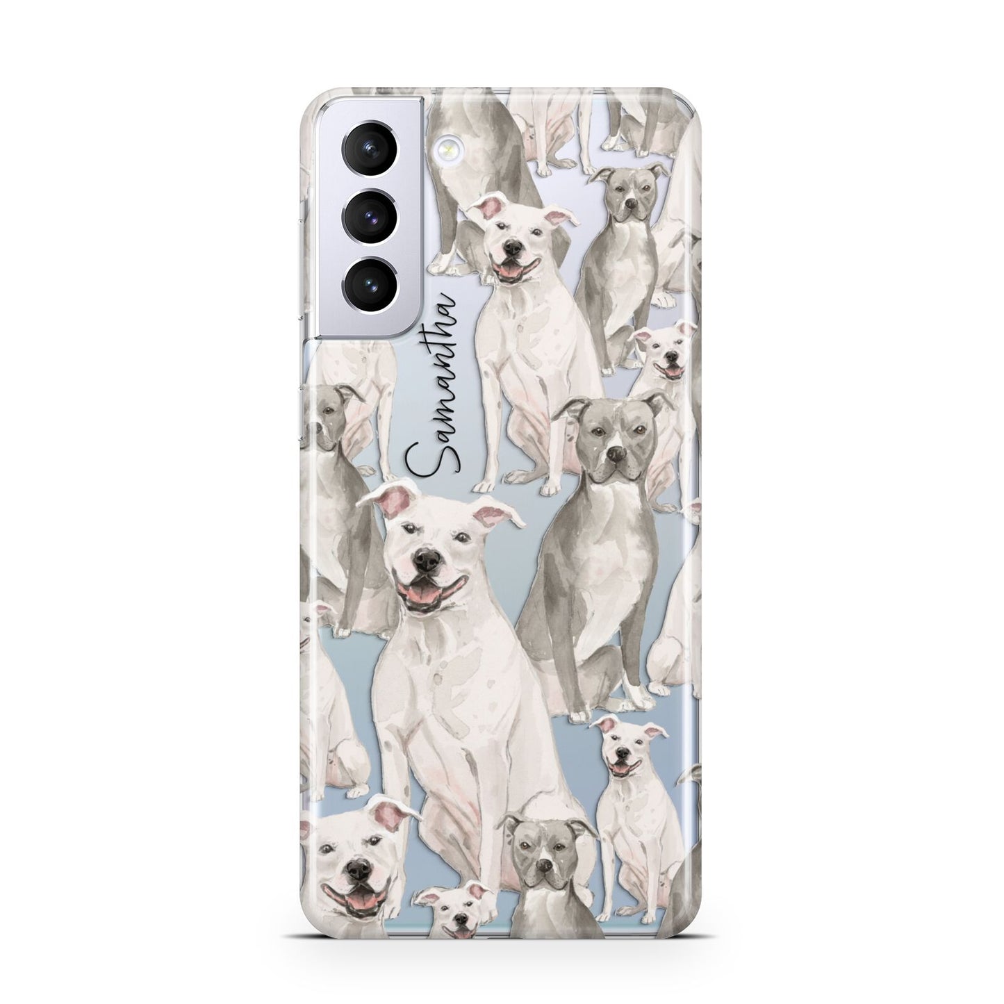 Personalised Staffordshire Dog Samsung S21 Plus Case