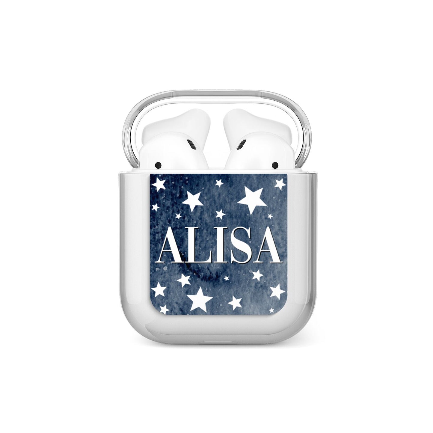 Personalised Star Print AirPods Case