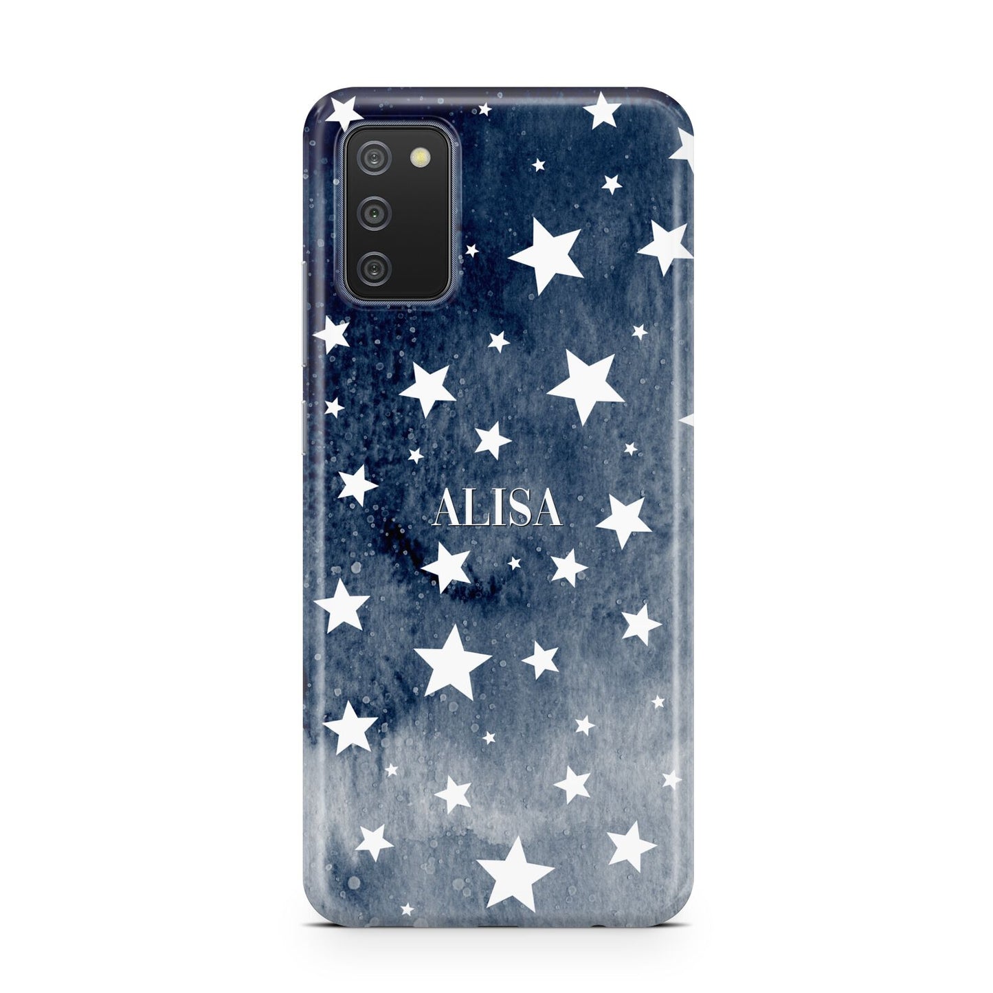 Personalised Star Print Samsung A02s Case