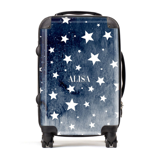 Personalised Star Print Suitcase