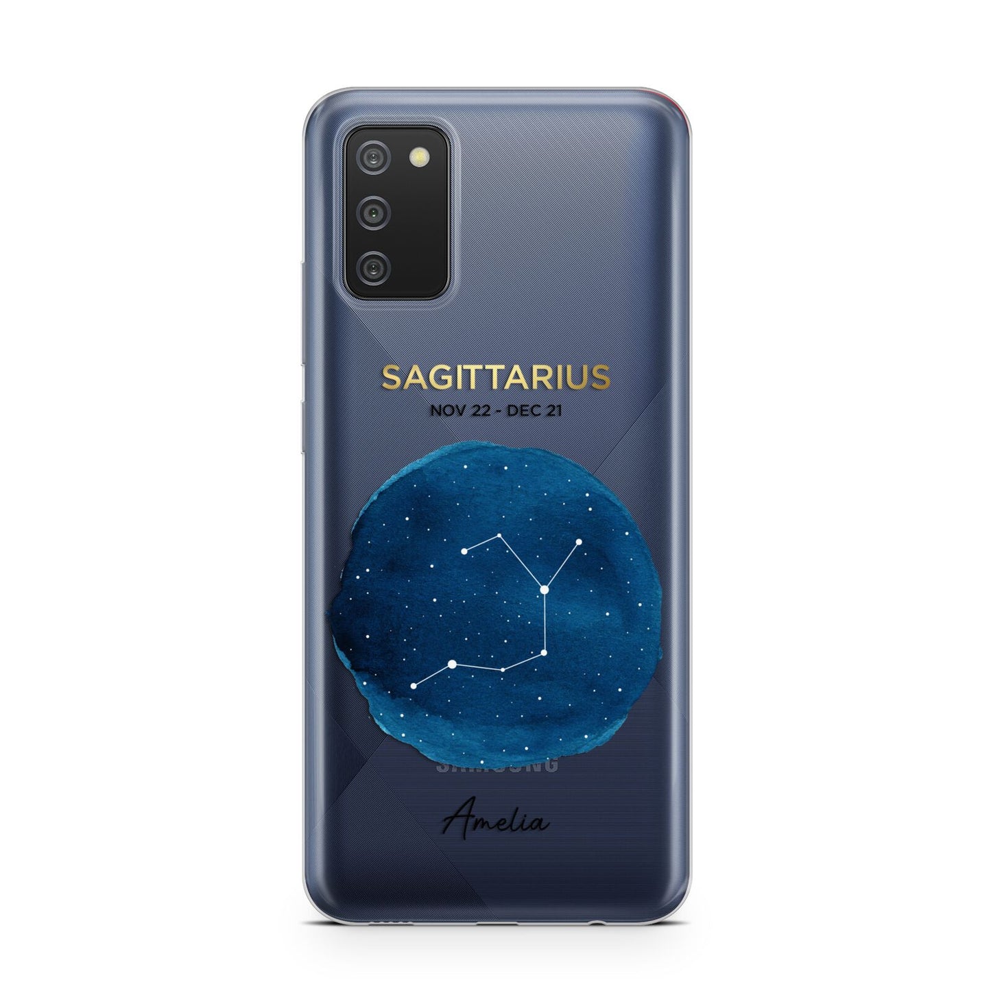 Personalised Star Sign Samsung A02s Case