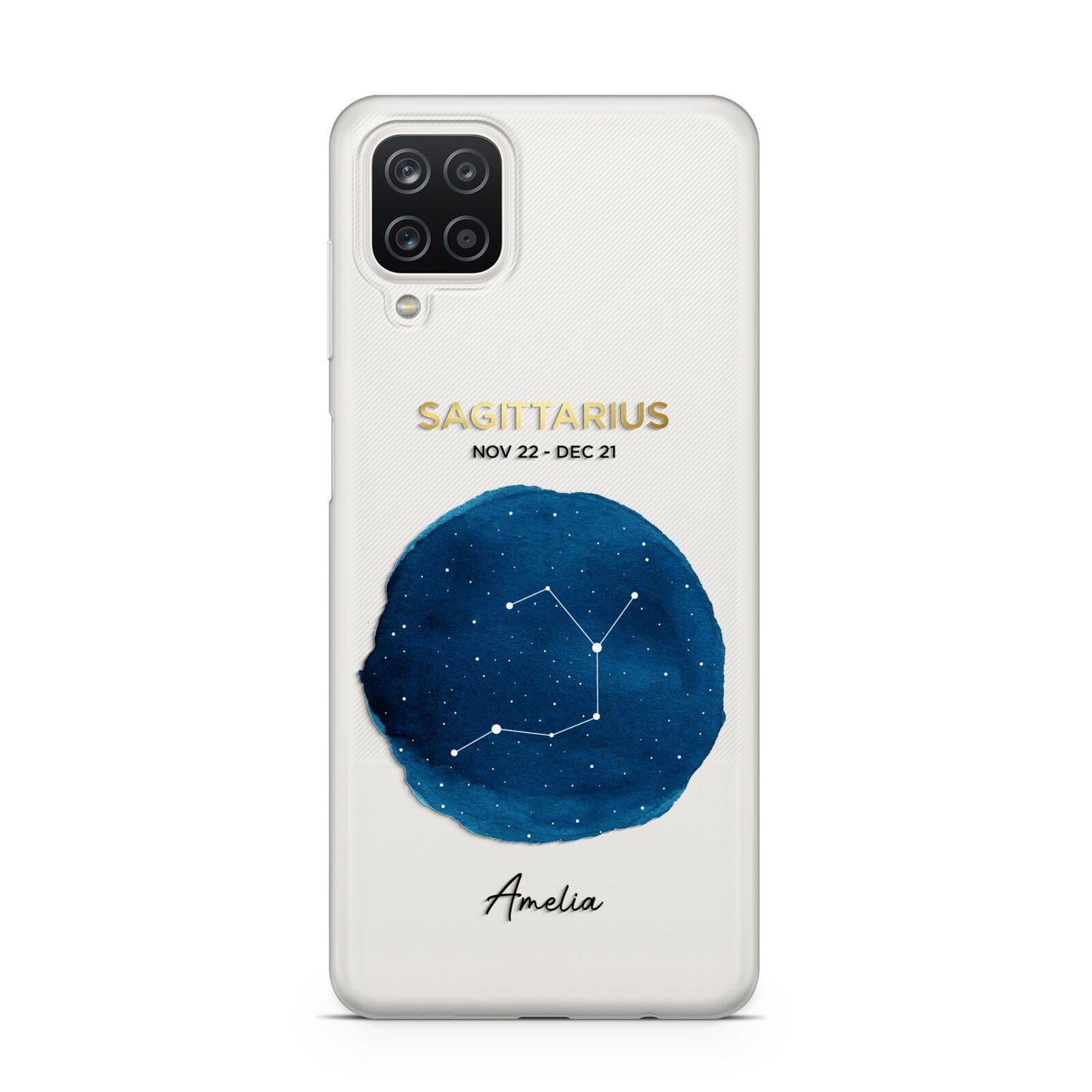 Personalised Star Sign Samsung A12 Case