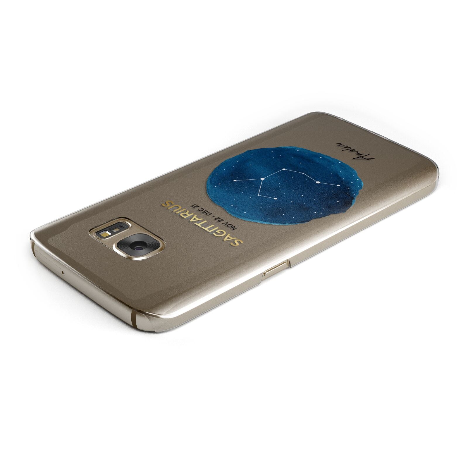 Personalised Star Sign Samsung Galaxy Case Top Cutout