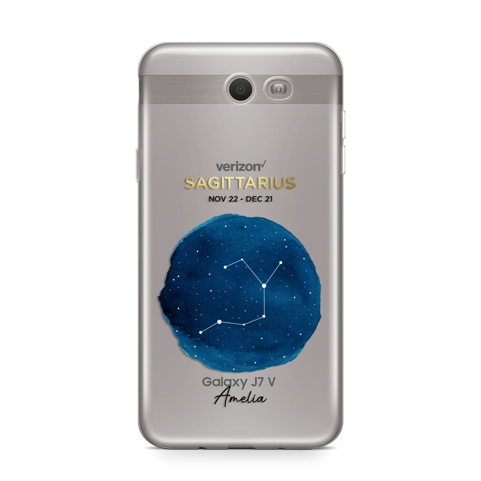 Personalised Star Sign Samsung Galaxy J7 2017 Case