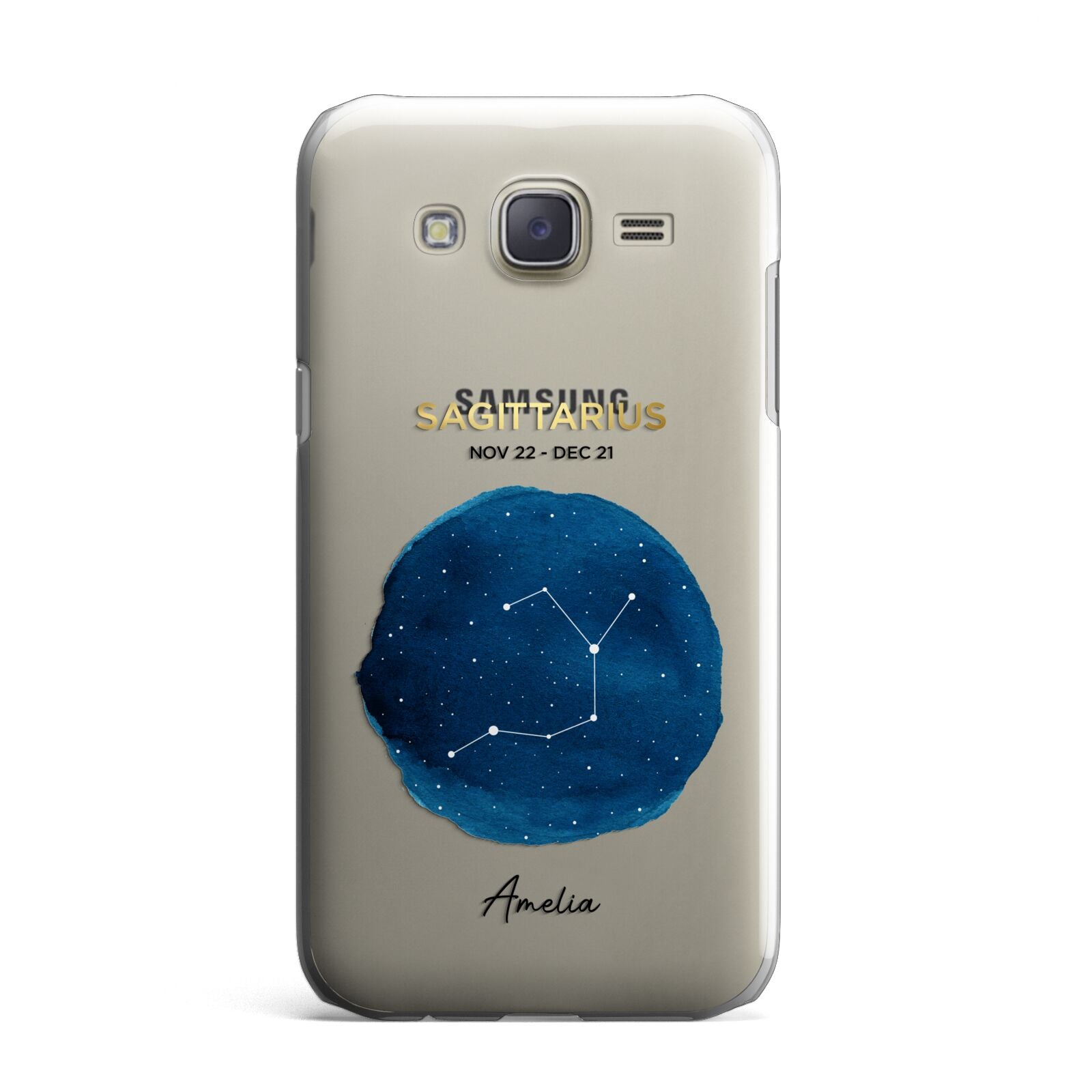 Personalised Star Sign Samsung Galaxy J7 Case