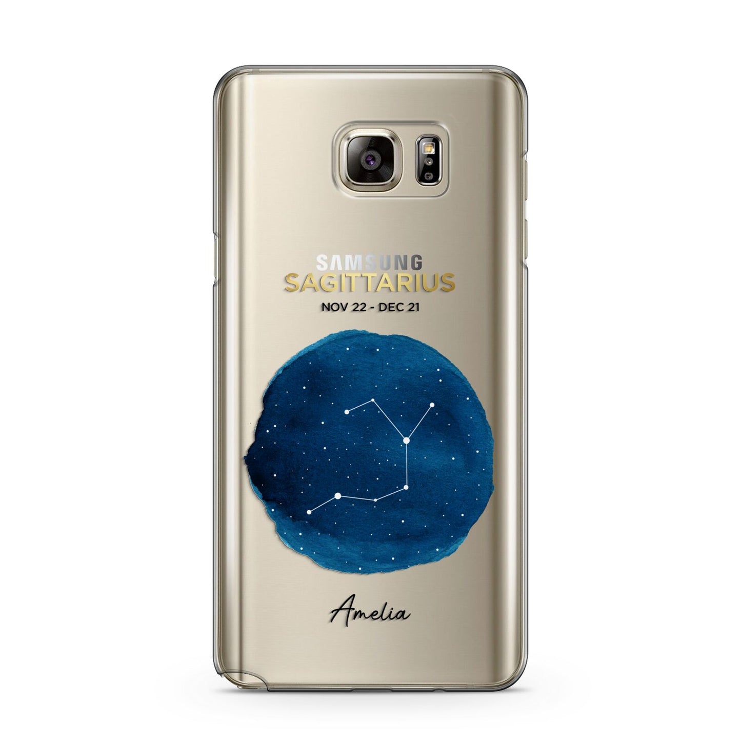 Personalised Star Sign Samsung Galaxy Note 5 Case