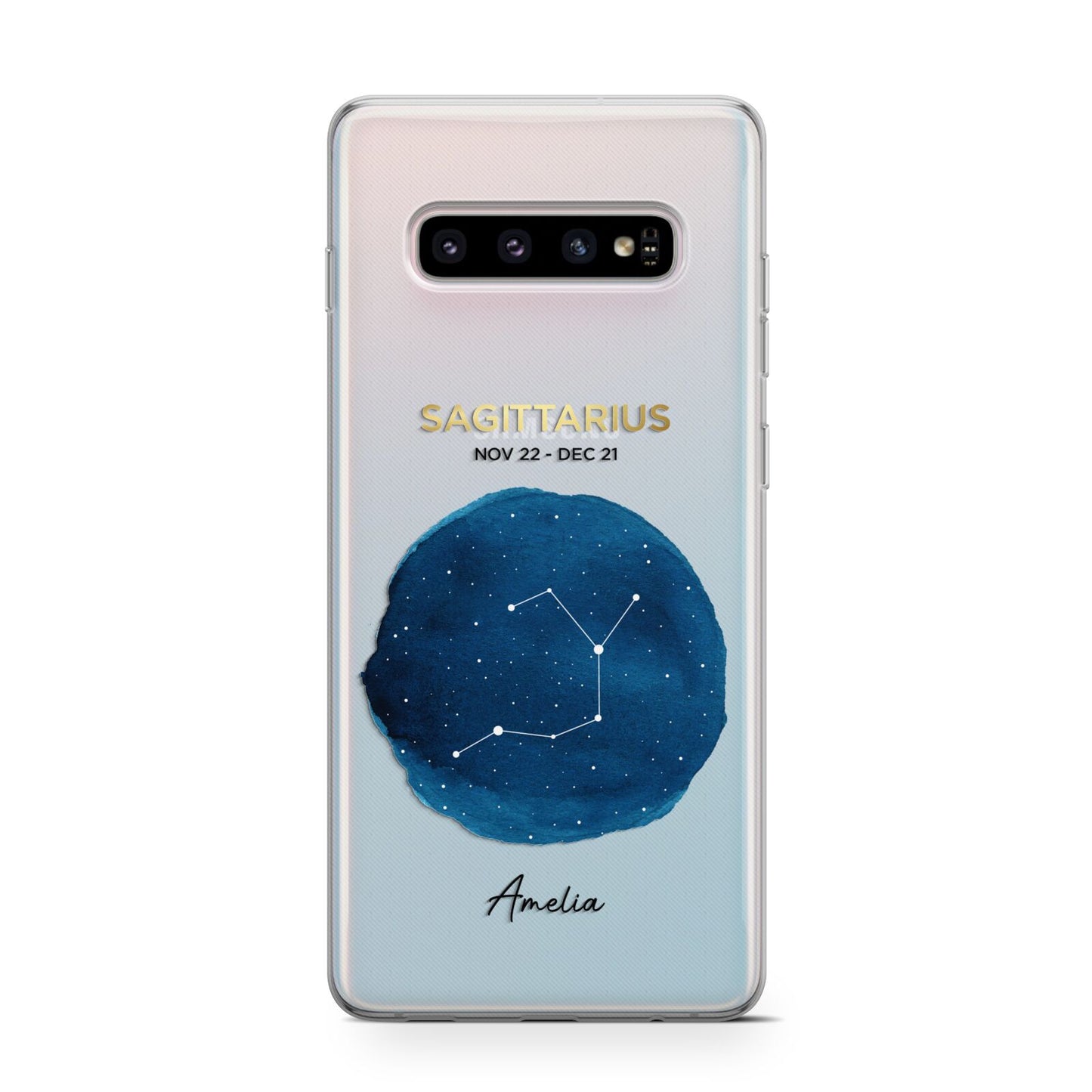 Personalised Star Sign Samsung Galaxy S10 Case