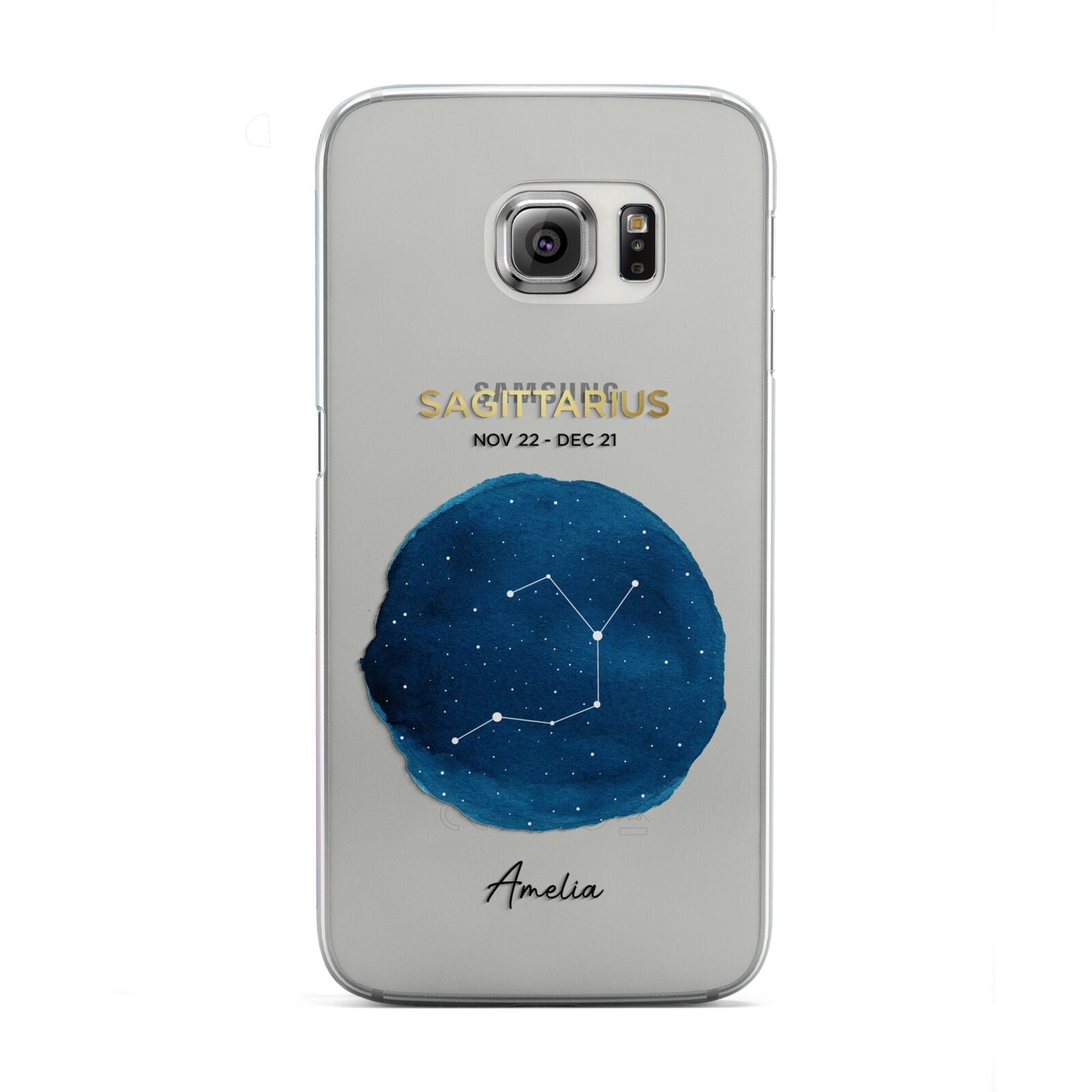 Personalised Star Sign Samsung Galaxy S6 Edge Case