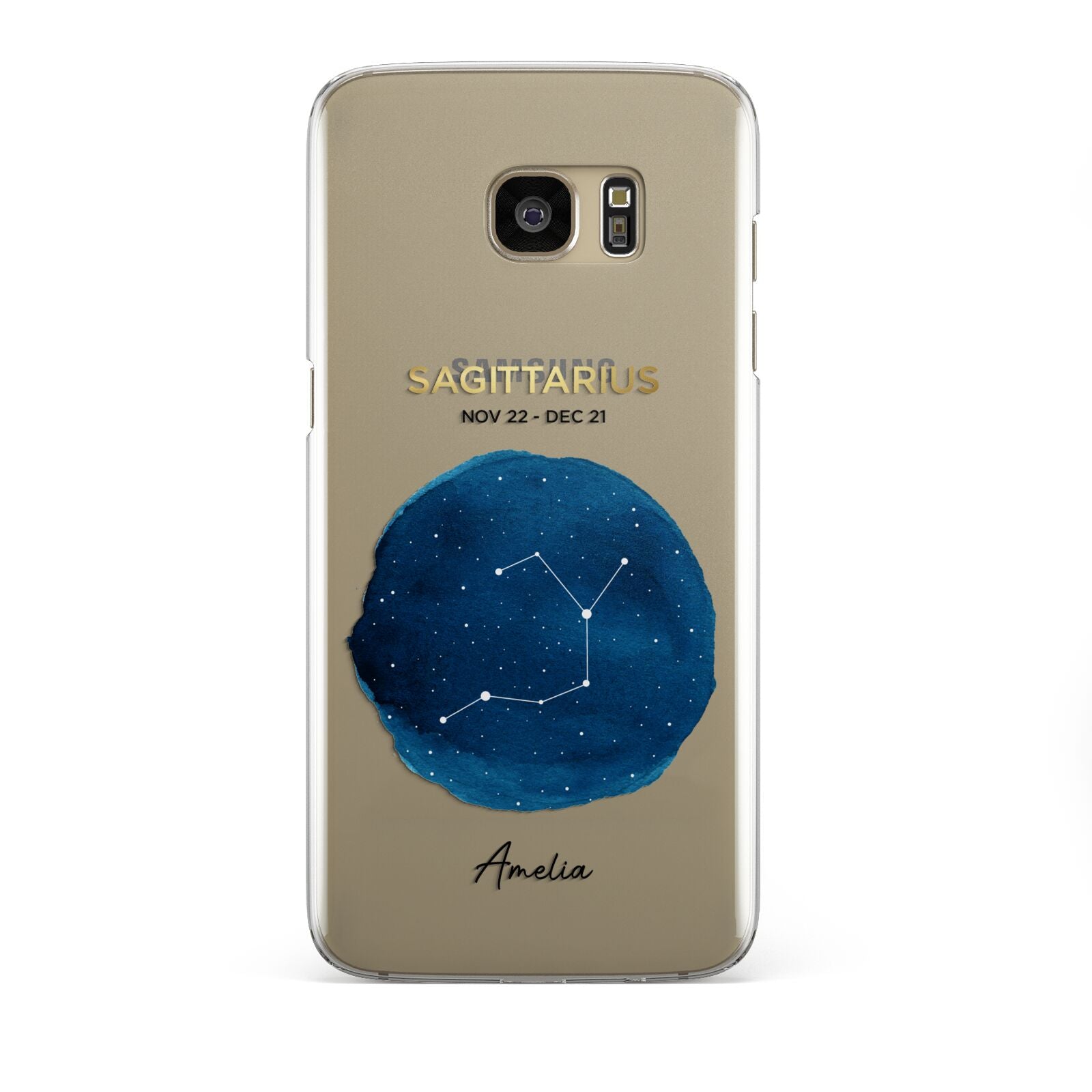 Personalised Star Sign Samsung Galaxy S7 Edge Case