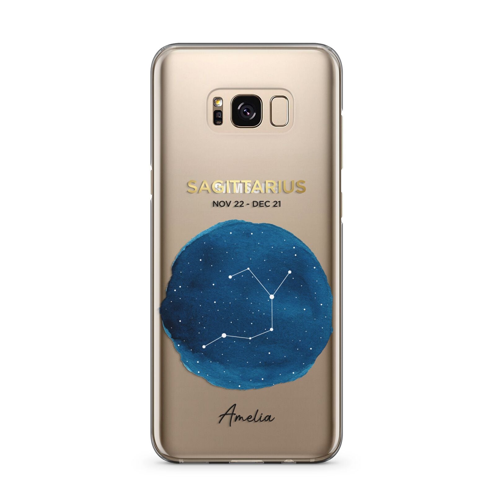 Personalised Star Sign Samsung Galaxy S8 Plus Case