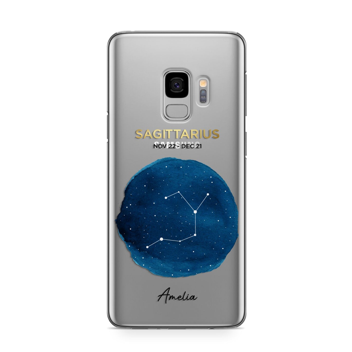 Personalised Star Sign Samsung Galaxy S9 Case