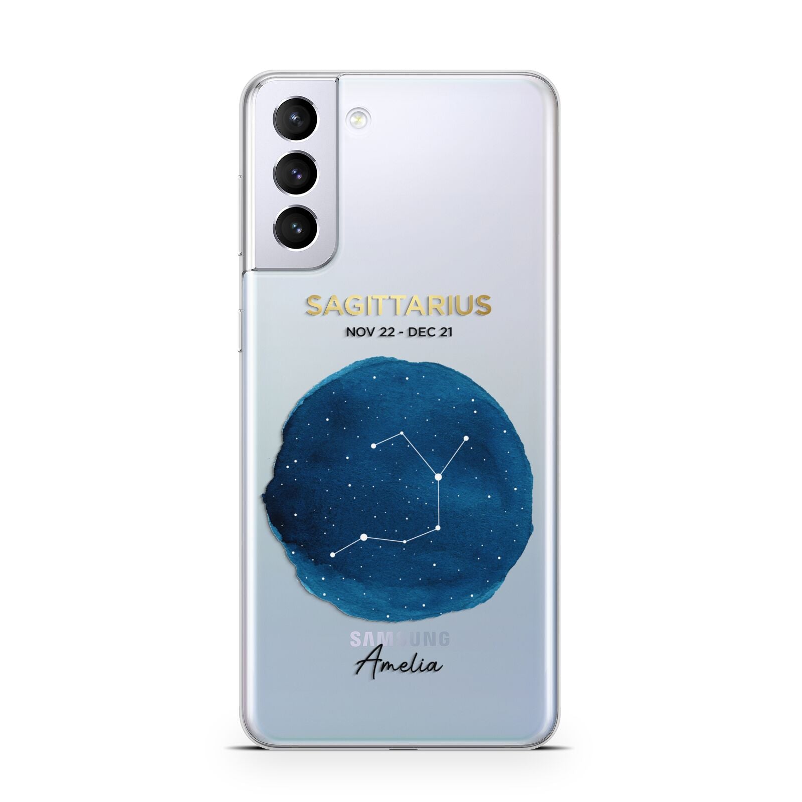 Personalised Star Sign Samsung S21 Plus Case