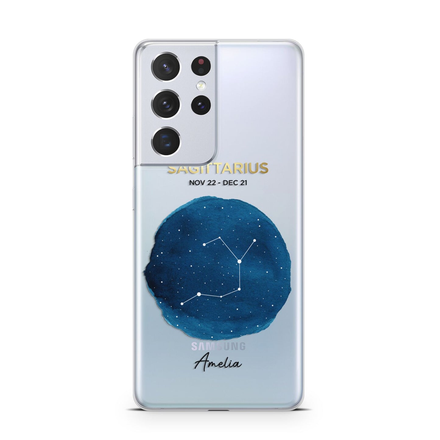 Personalised Star Sign Samsung S21 Ultra Case