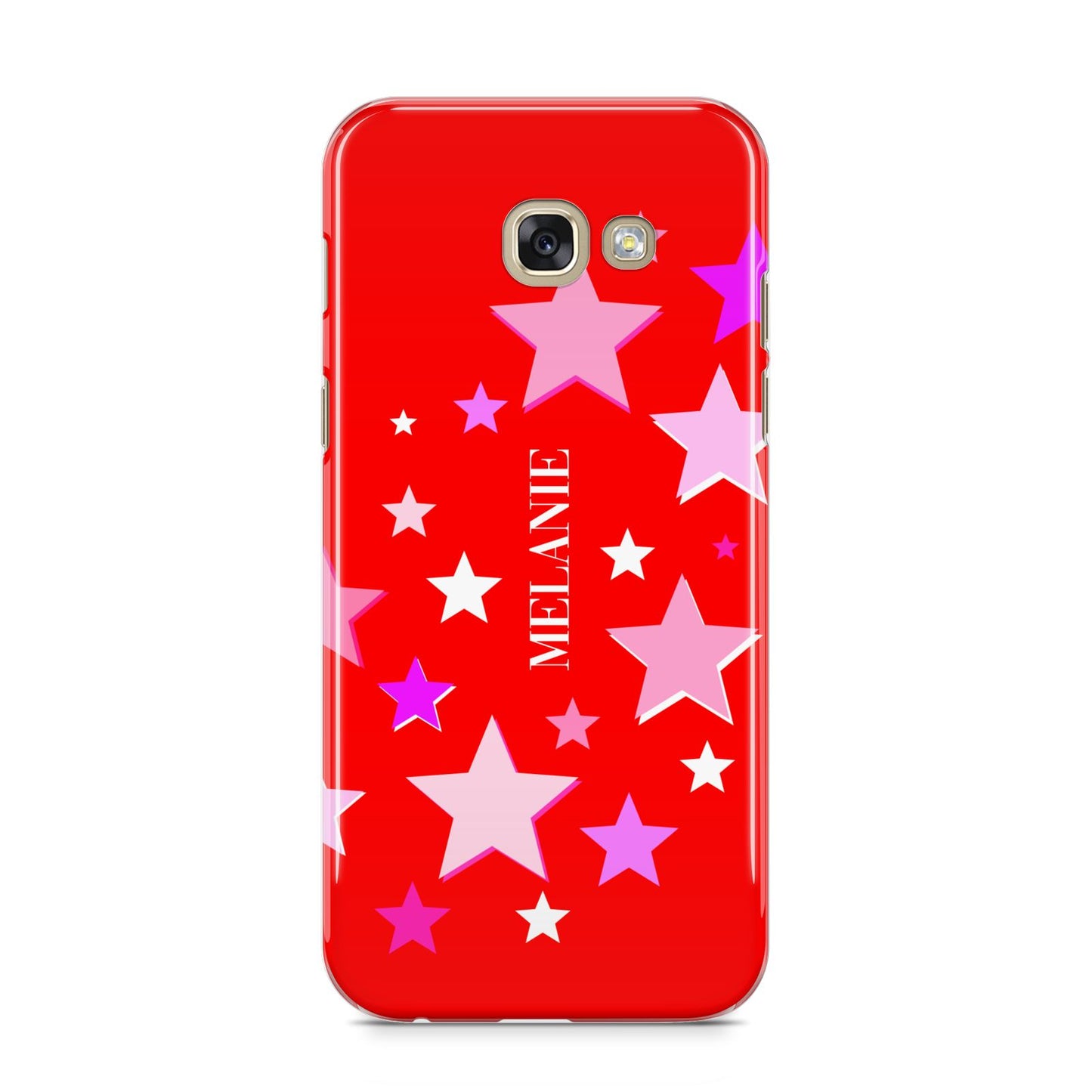 Personalised Stars Samsung Galaxy A5 2017 Case on gold phone