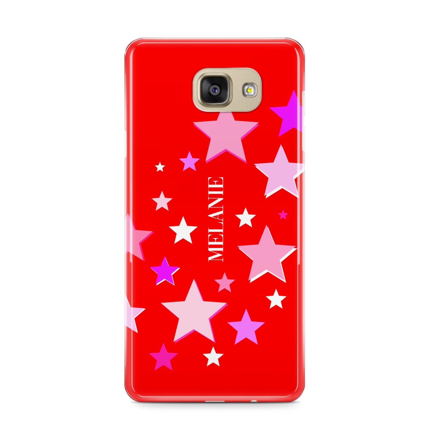 Personalised Stars Samsung Galaxy A9 2016 Case on gold phone