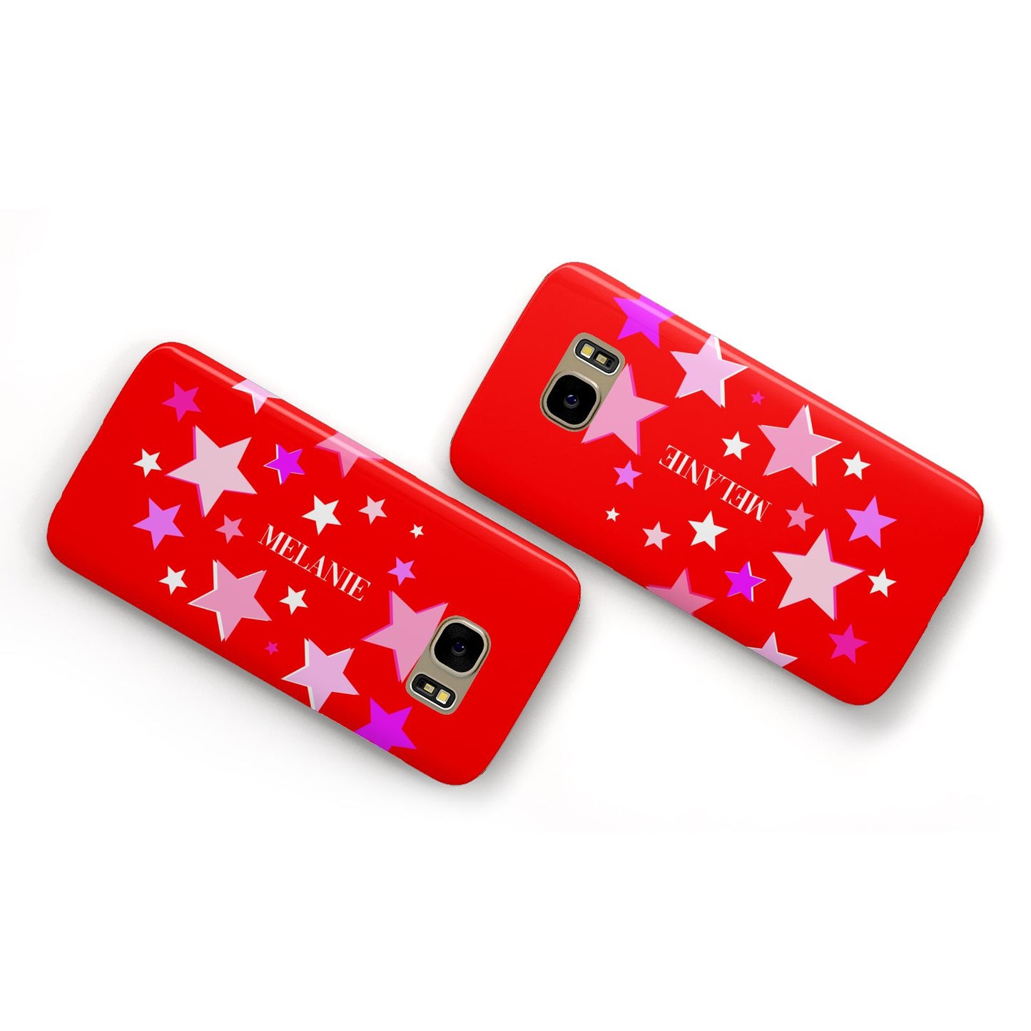 Personalised Stars Samsung Galaxy Case Flat Overview