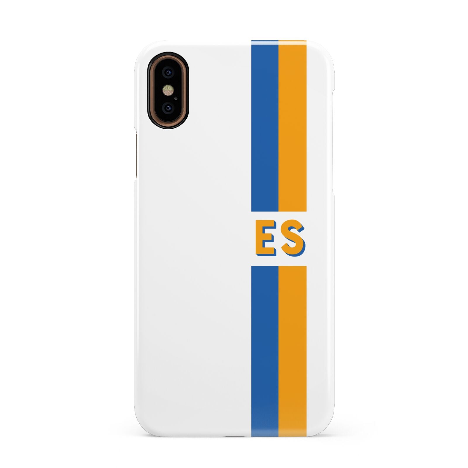 Personalised Striped Apple iPhone XS 3D Snap Case