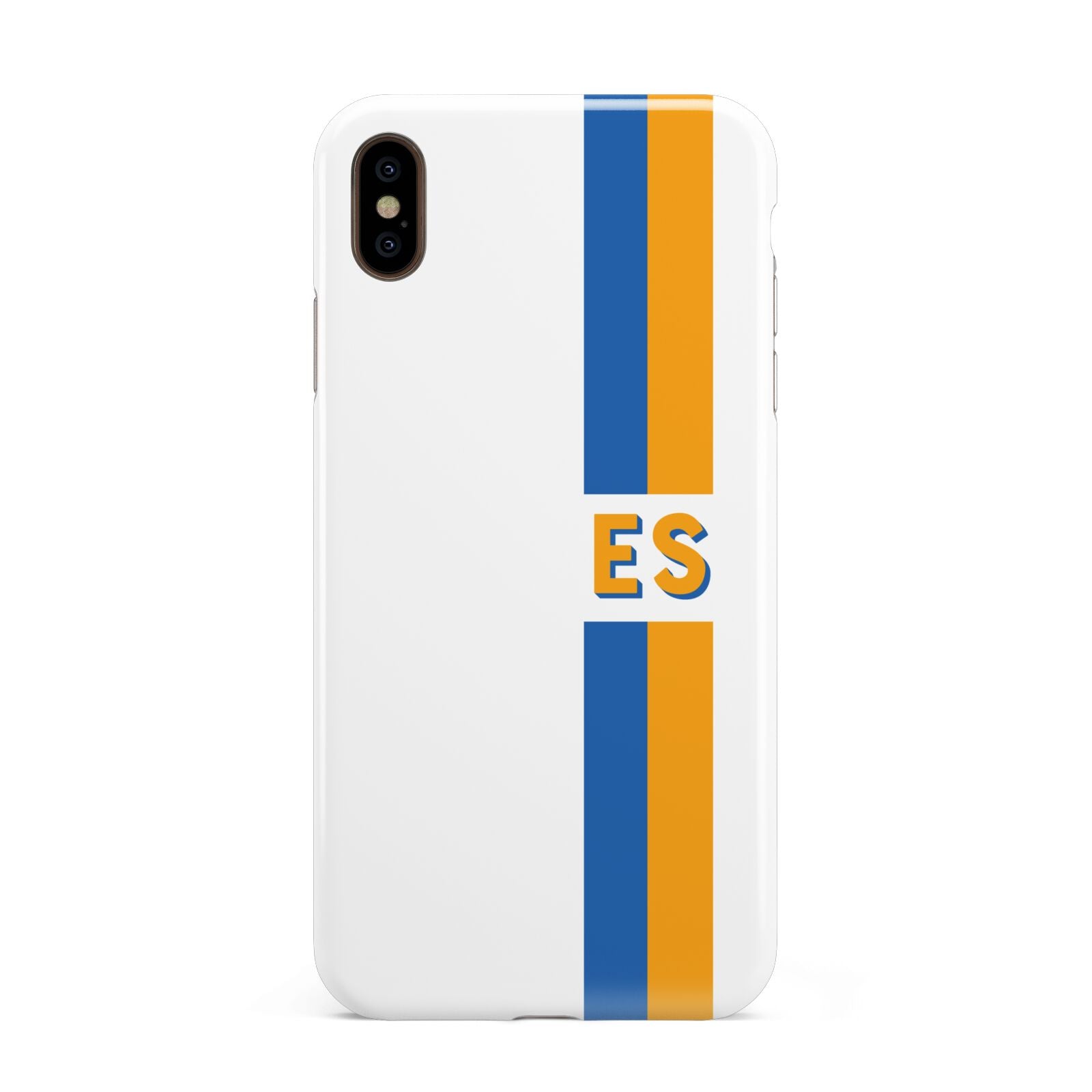 Personalised Striped Apple iPhone Xs Max 3D Tough Case