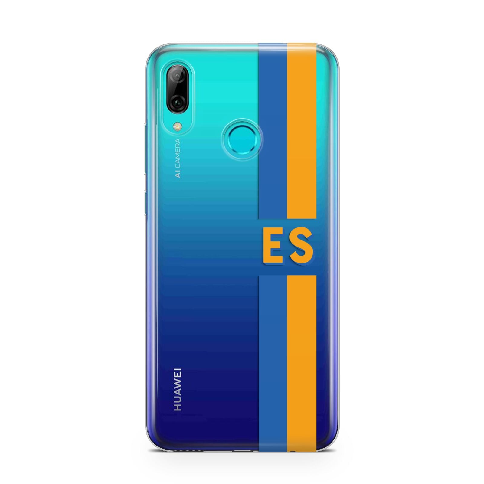 Personalised Striped Huawei P Smart 2019 Case