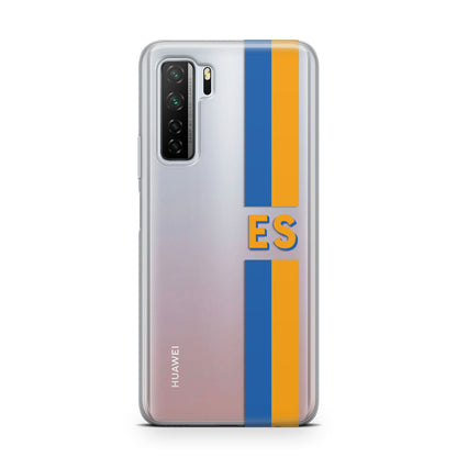 Personalised Striped Huawei P40 Lite 5G Phone Case