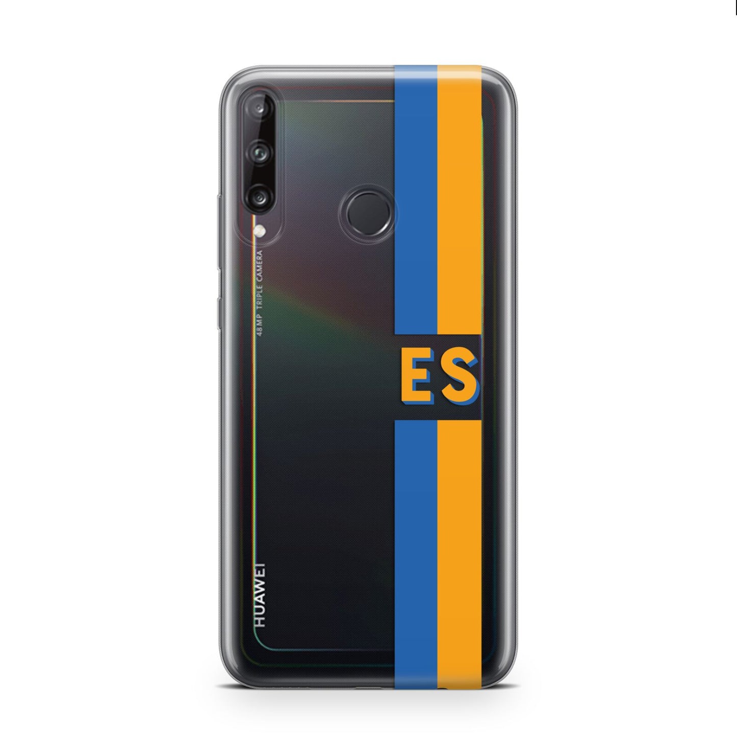 Personalised Striped Huawei P40 Lite E Phone Case