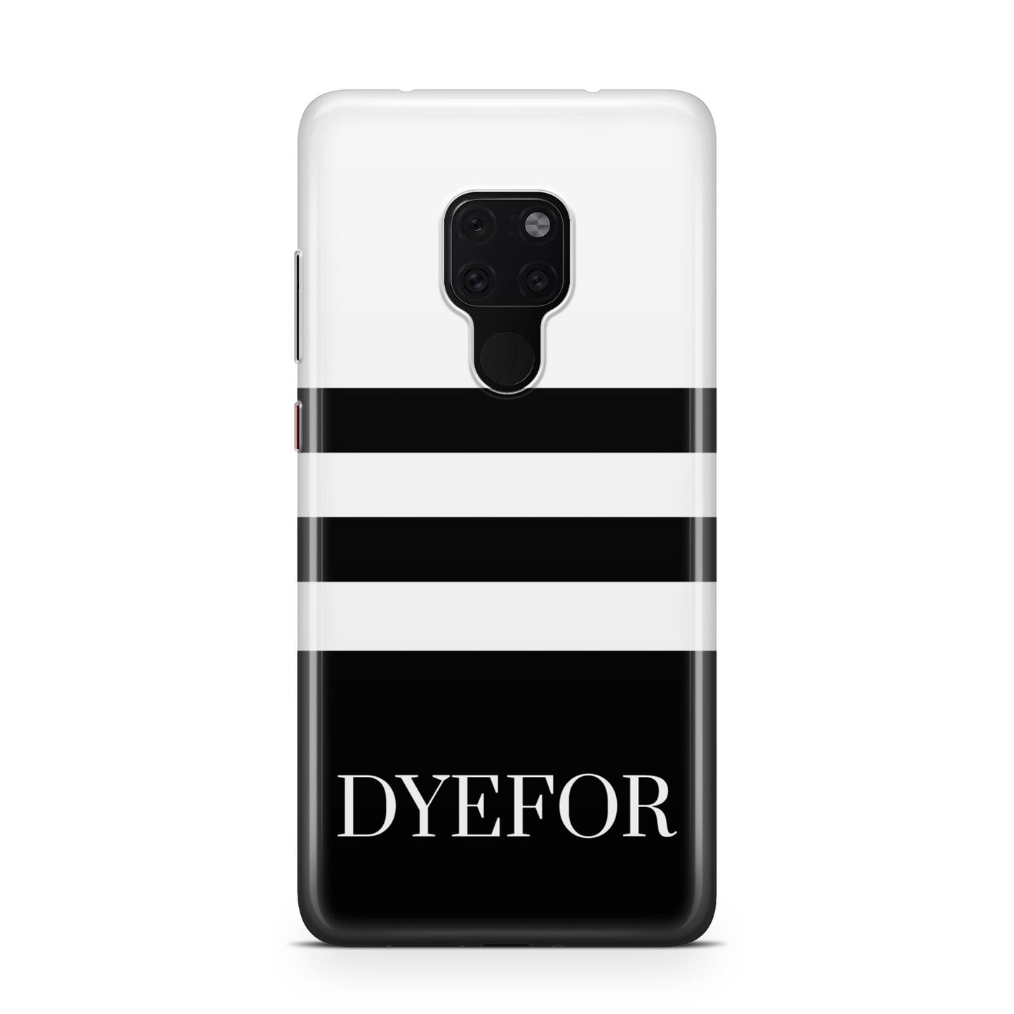 Personalised Striped Name Huawei Mate 20 Phone Case