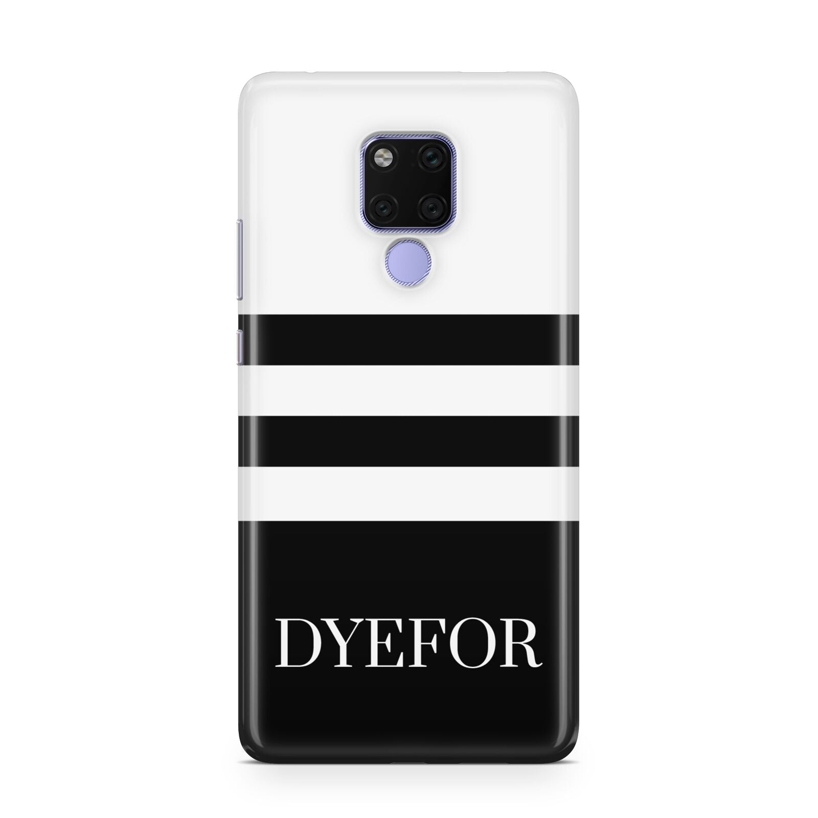 Personalised Striped Name Huawei Mate 20X Phone Case
