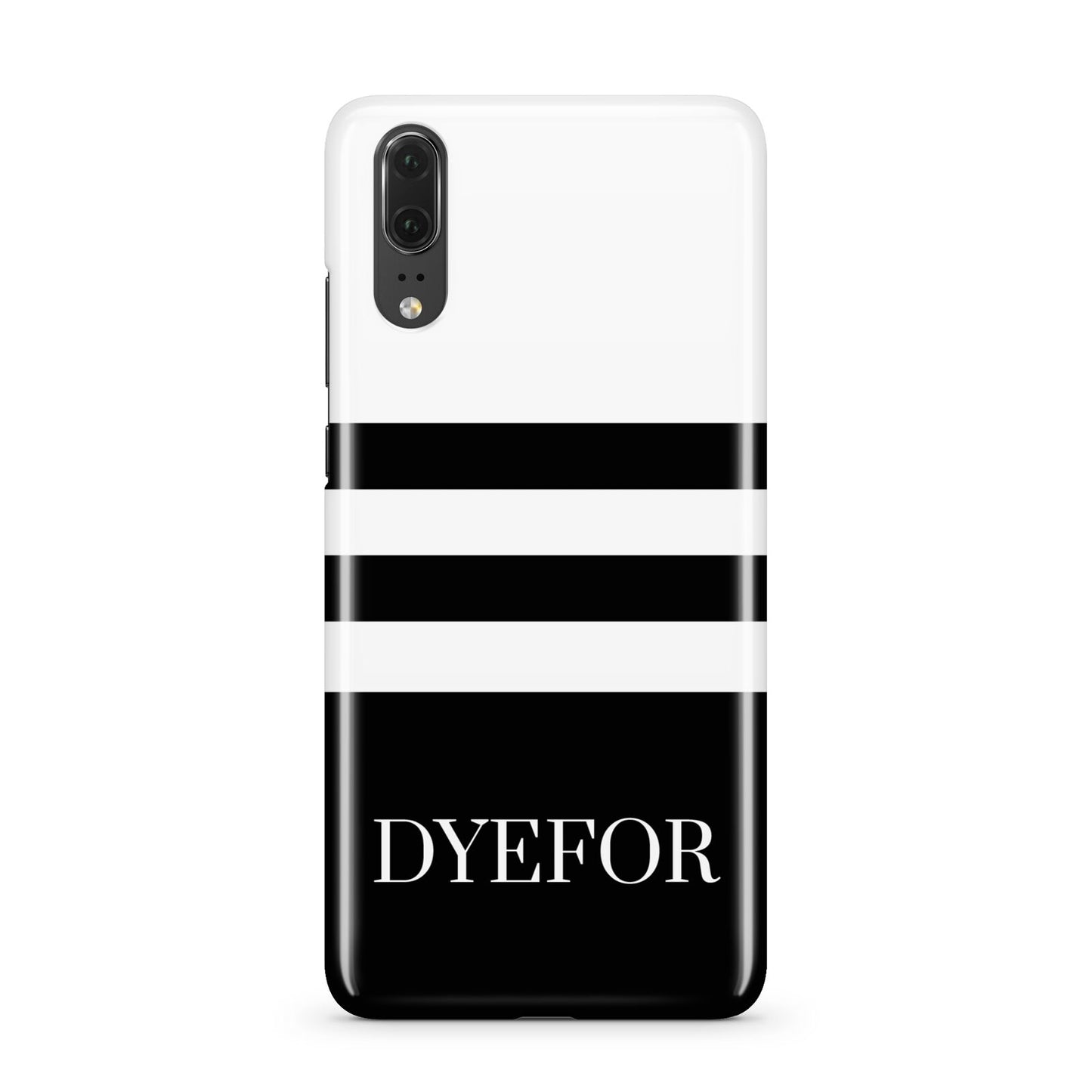 Personalised Striped Name Huawei P20 Phone Case