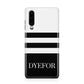 Personalised Striped Name Huawei P30 Phone Case