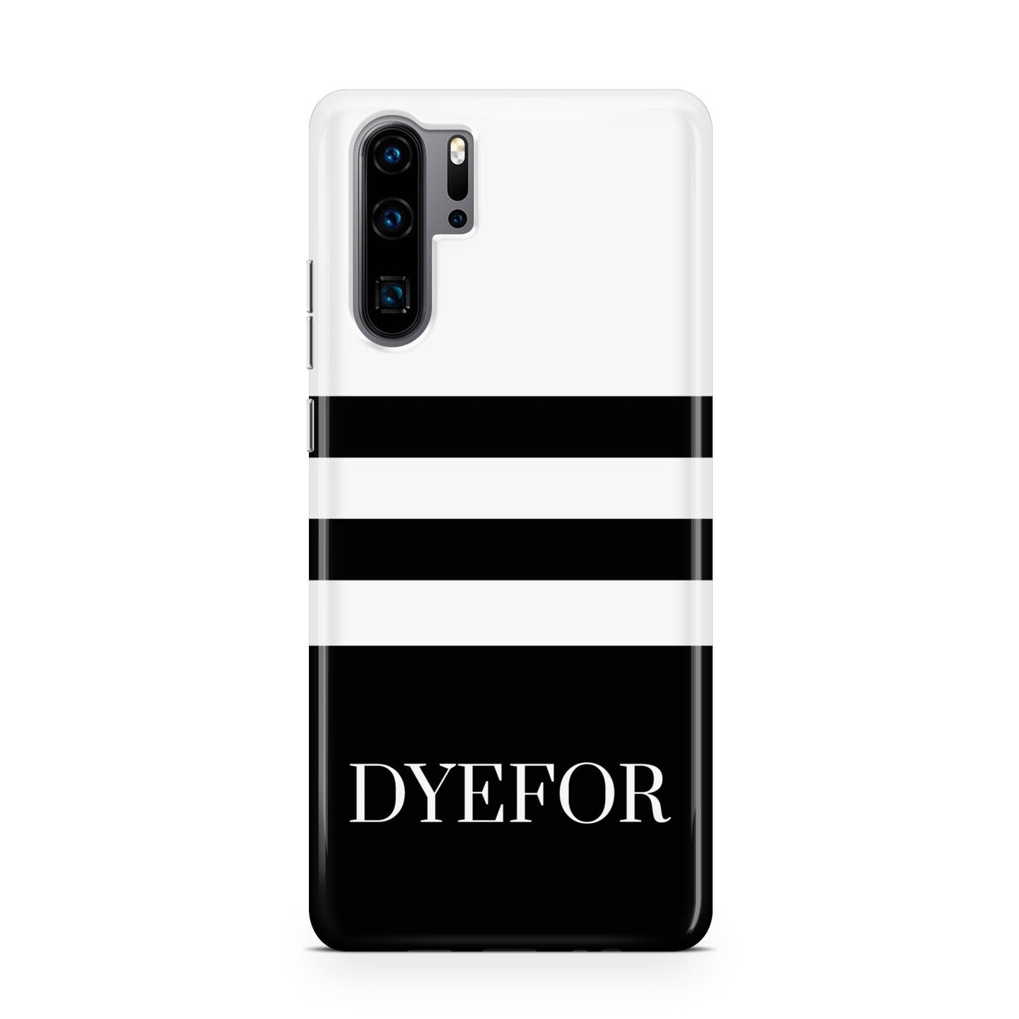 Personalised Striped Name Huawei P30 Pro Phone Case