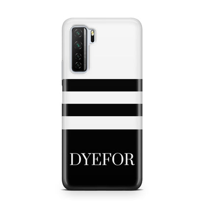 Personalised Striped Name Huawei P40 Lite 5G Phone Case